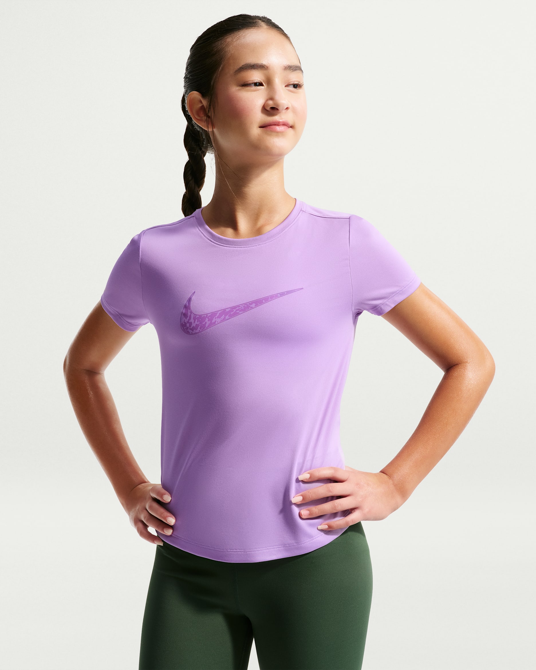 Top Nike Pro – Ragazza - Violet Star