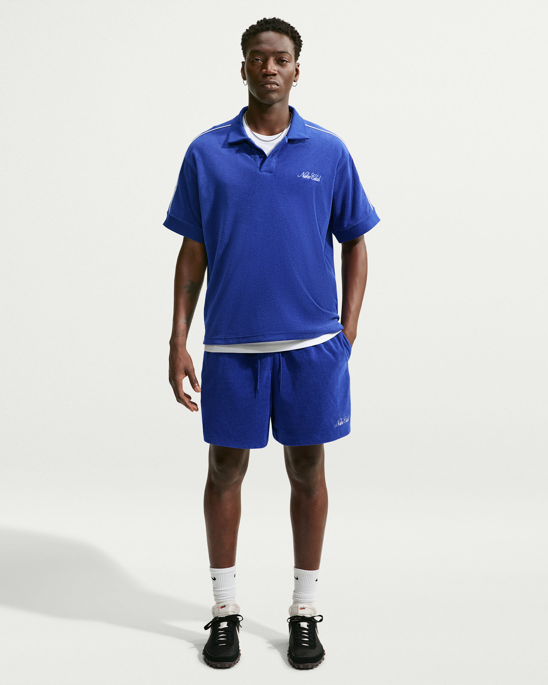 Nike Sportswear Club Men's Terry Shorts - Deep Royal Blue/White/Phantom