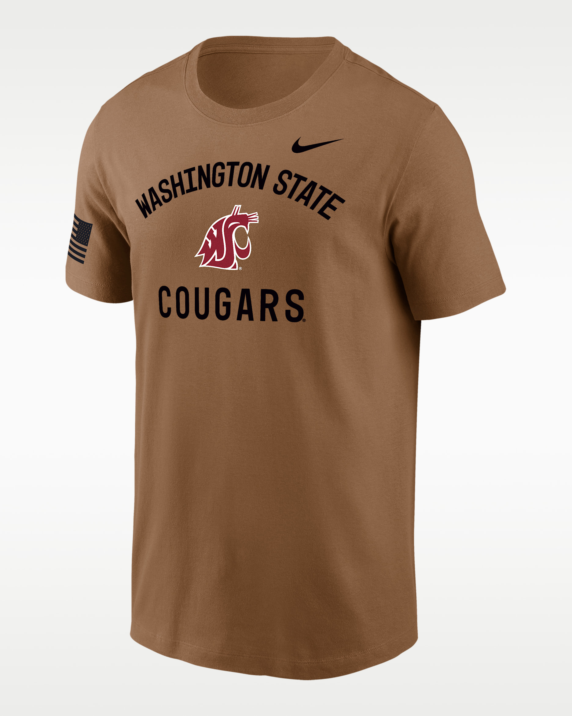 Washington State Cougars Men's Nike Dri-FIT College T-Shirt - Brown