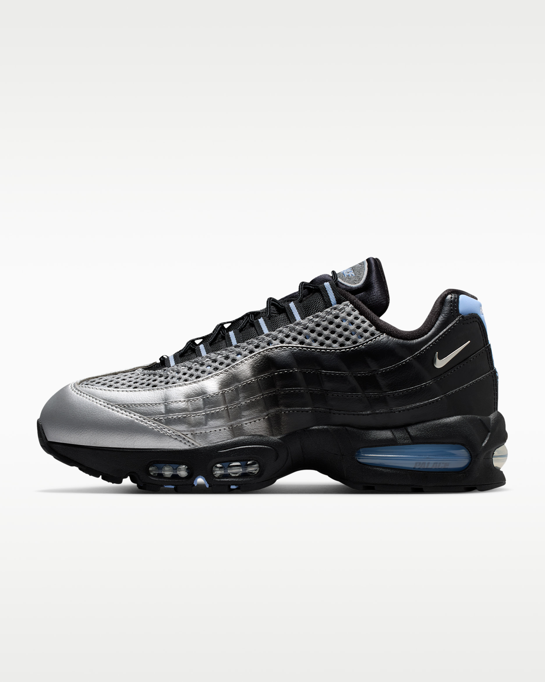 Tenis para hombre Nike Air Max 95 Big Bubble x Palace - Plata metalizado/Negro/Aluminio