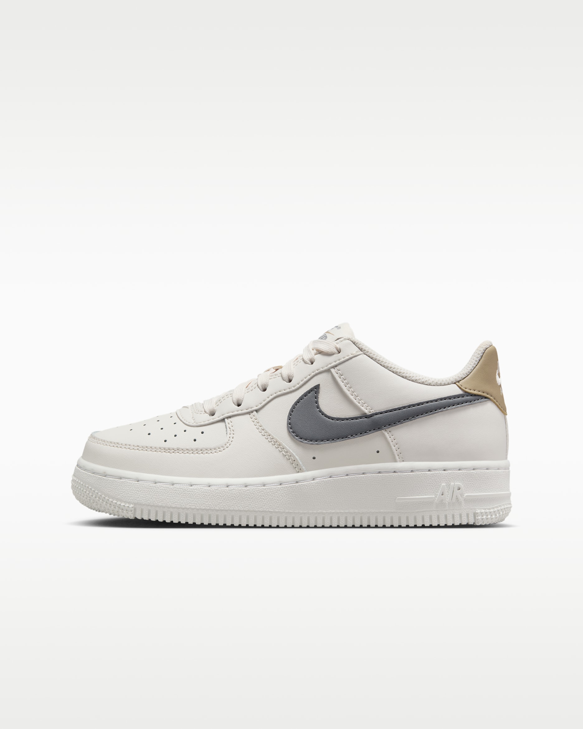 Nike Air Force 1 Older Kids' Shoes - Phantom/Khaki/Sail/Cool Grey