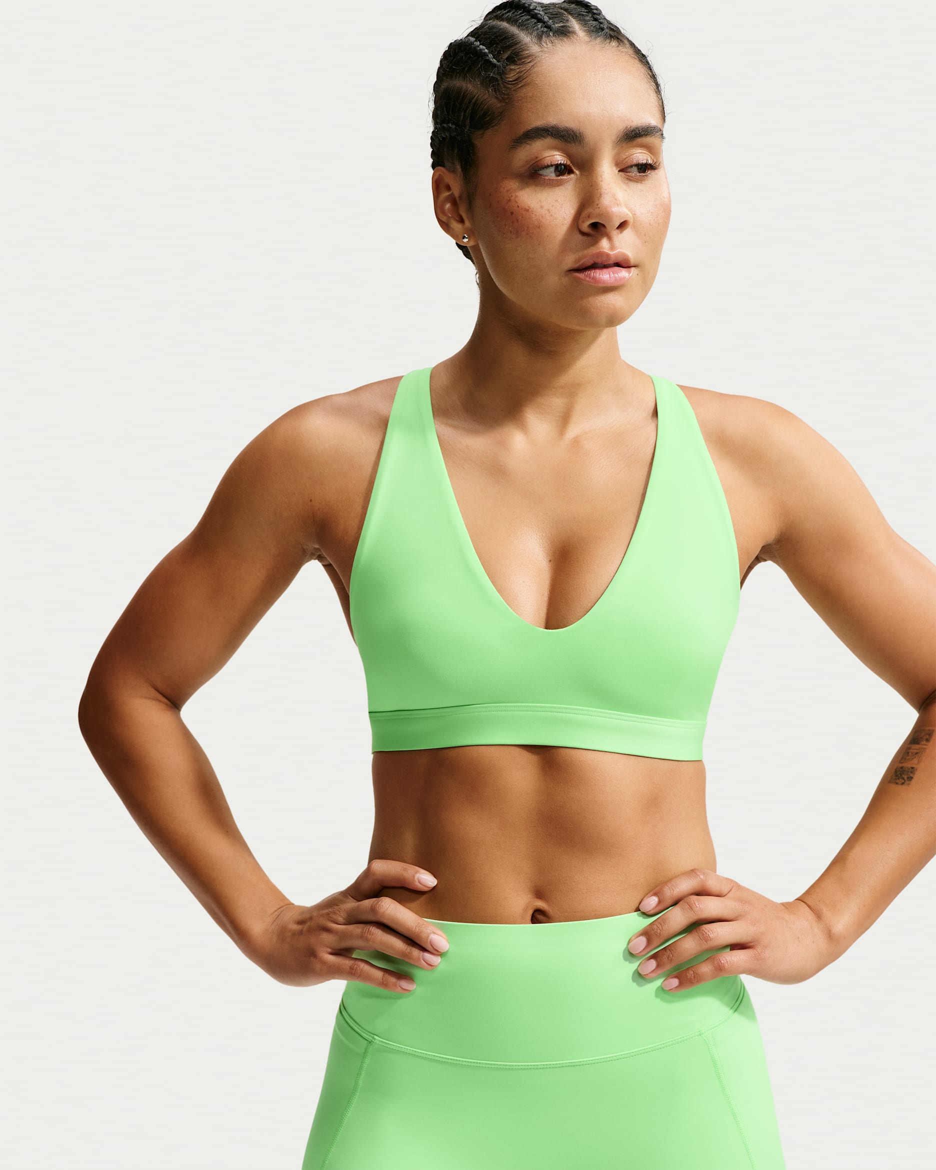Bra a sostegno leggero Nike Indy - Donna - Illusion Green/Nero