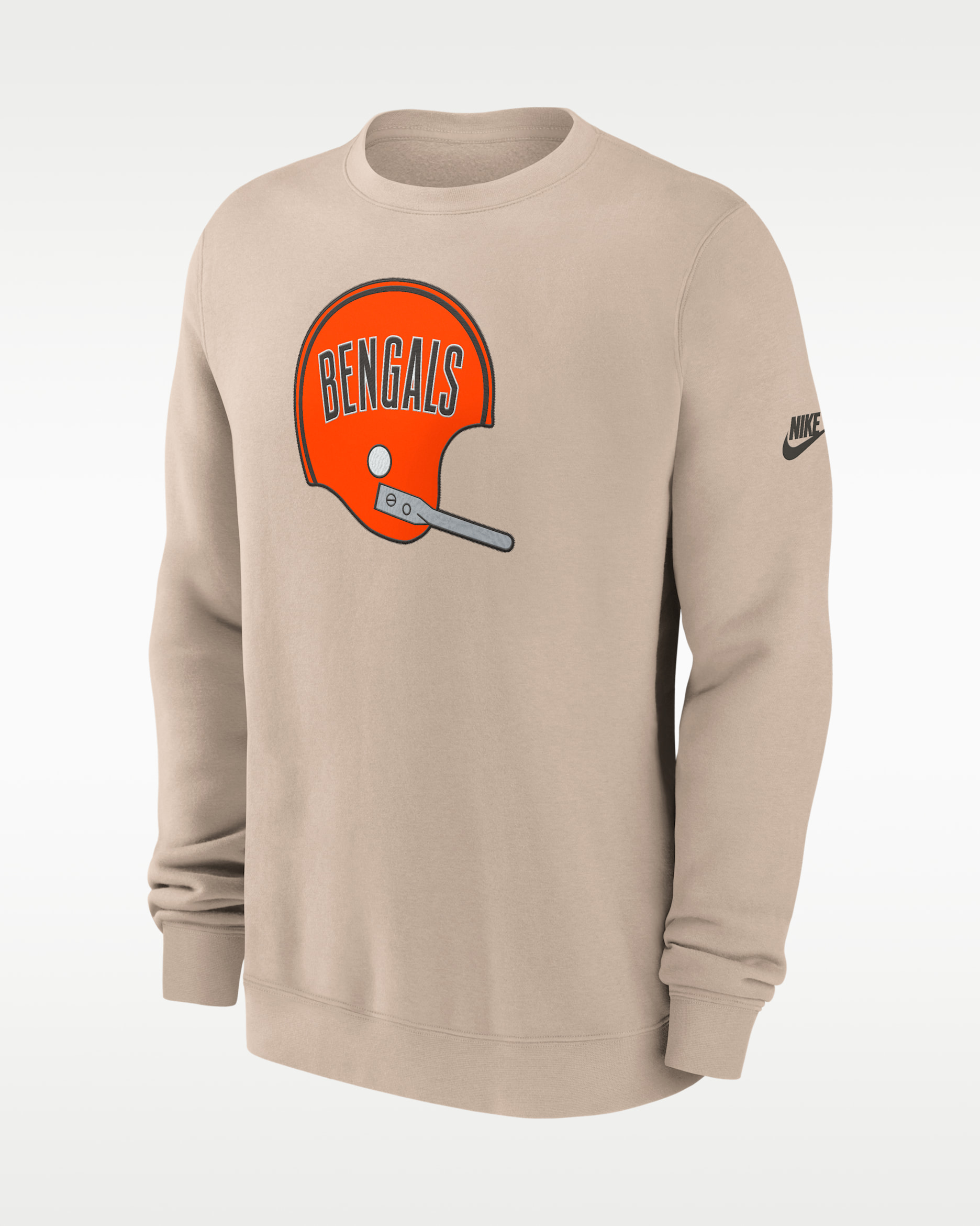 Sudadera de cuello redondo sin cierre Nike de la NFL para hombre Cincinnati Bengals Rewind Club - Arena