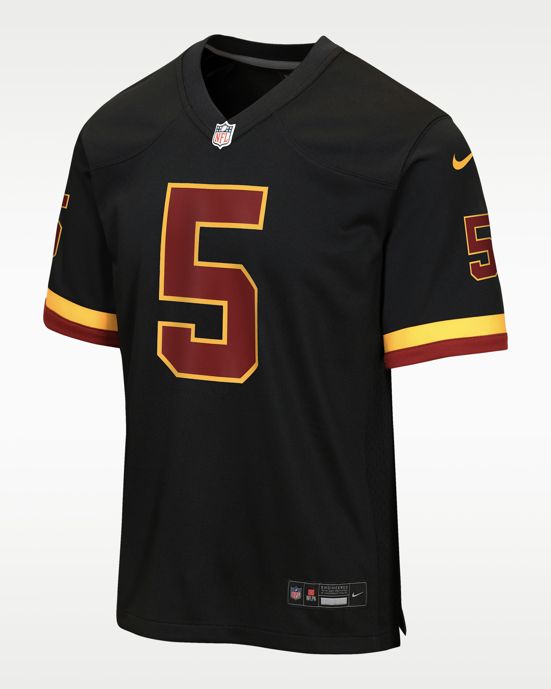 Jayden Daniels Washington Commanders Big Kids' Game Jersey - Black