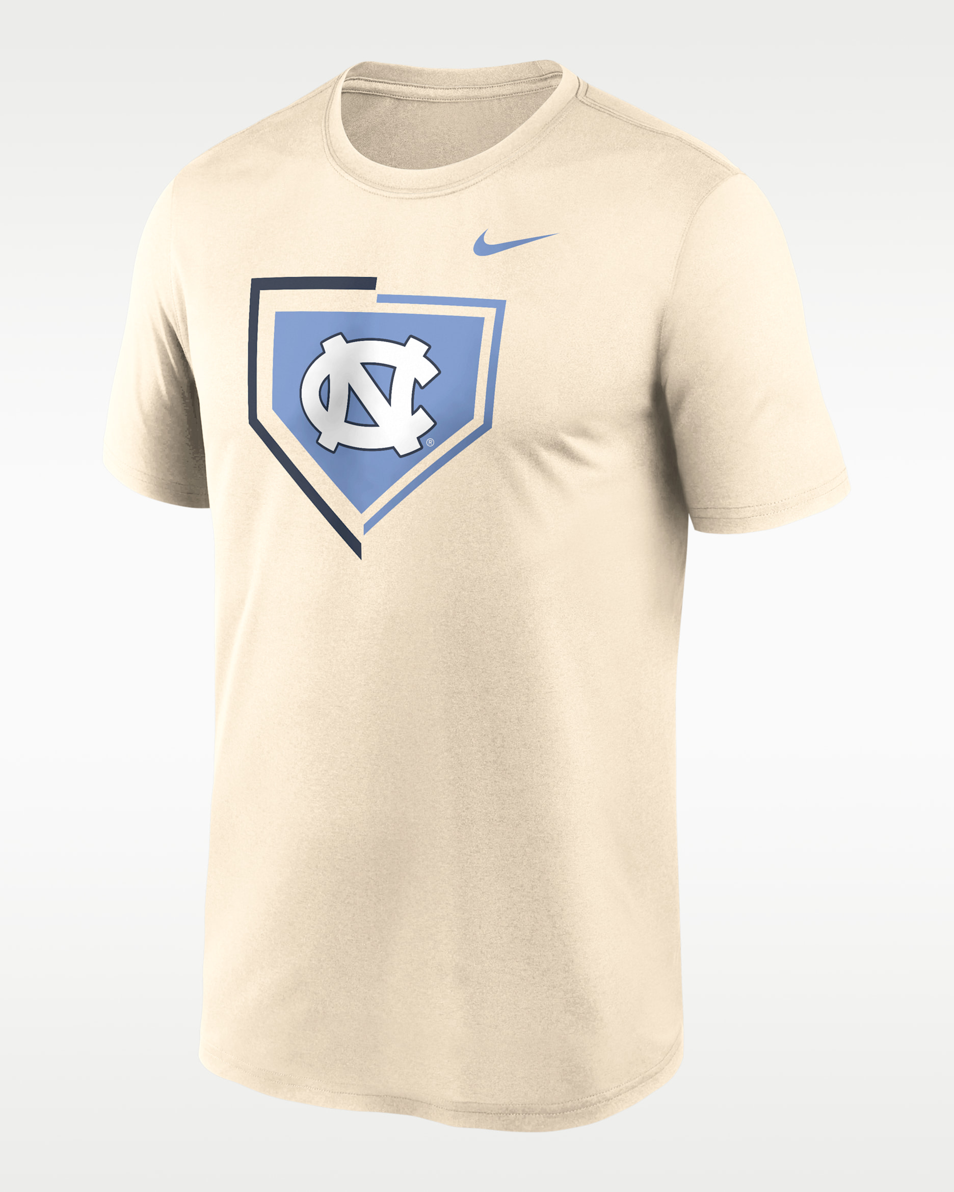 Playera universitaria Nike Dri-FIT para hombre North Carolina Primetime Baseball Icon Legend - Natural
