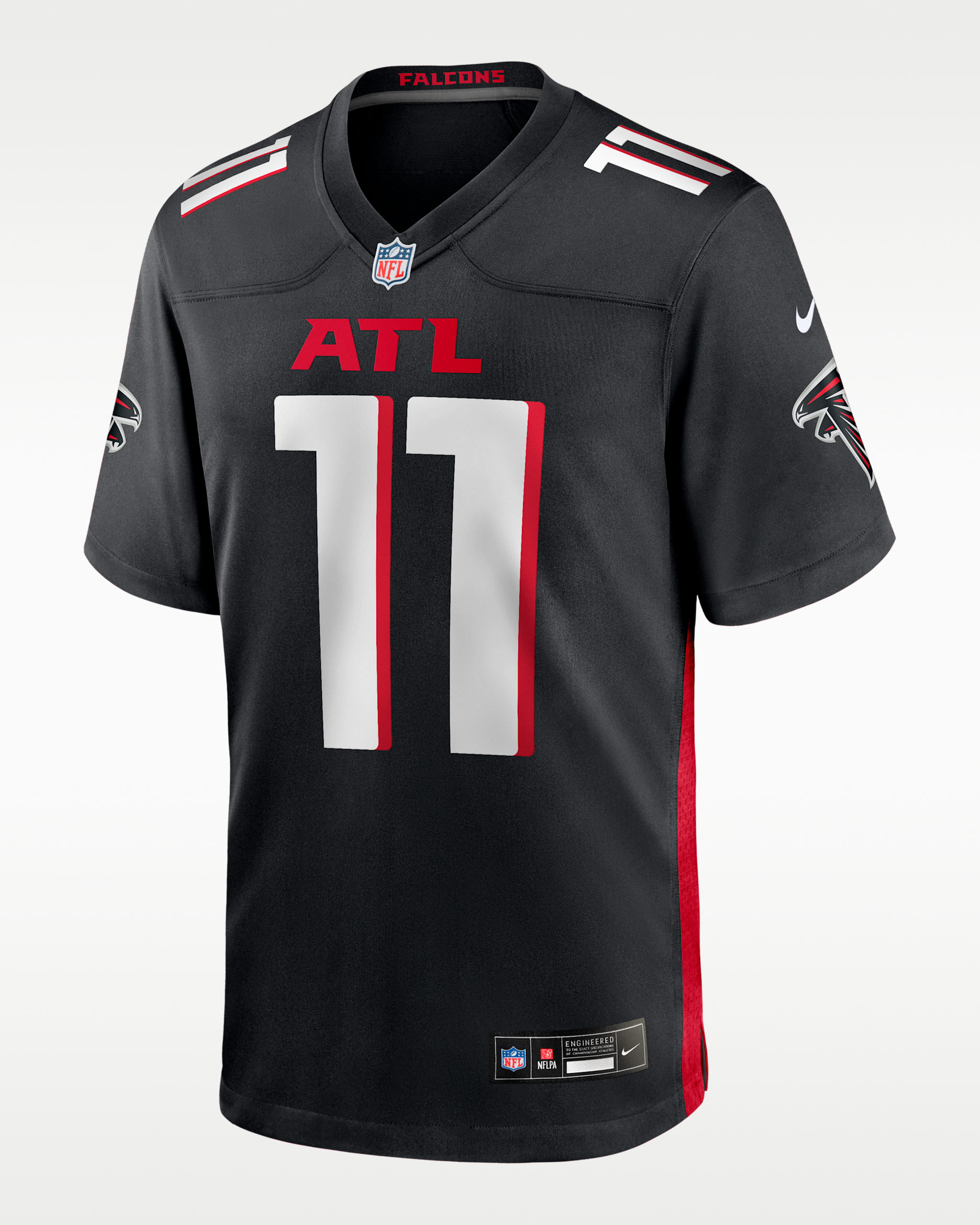 Jalon Walker Atlanta Falcons 2025 NFL Draft First Round Pick Men's Nike NFL Game Jersey - Black