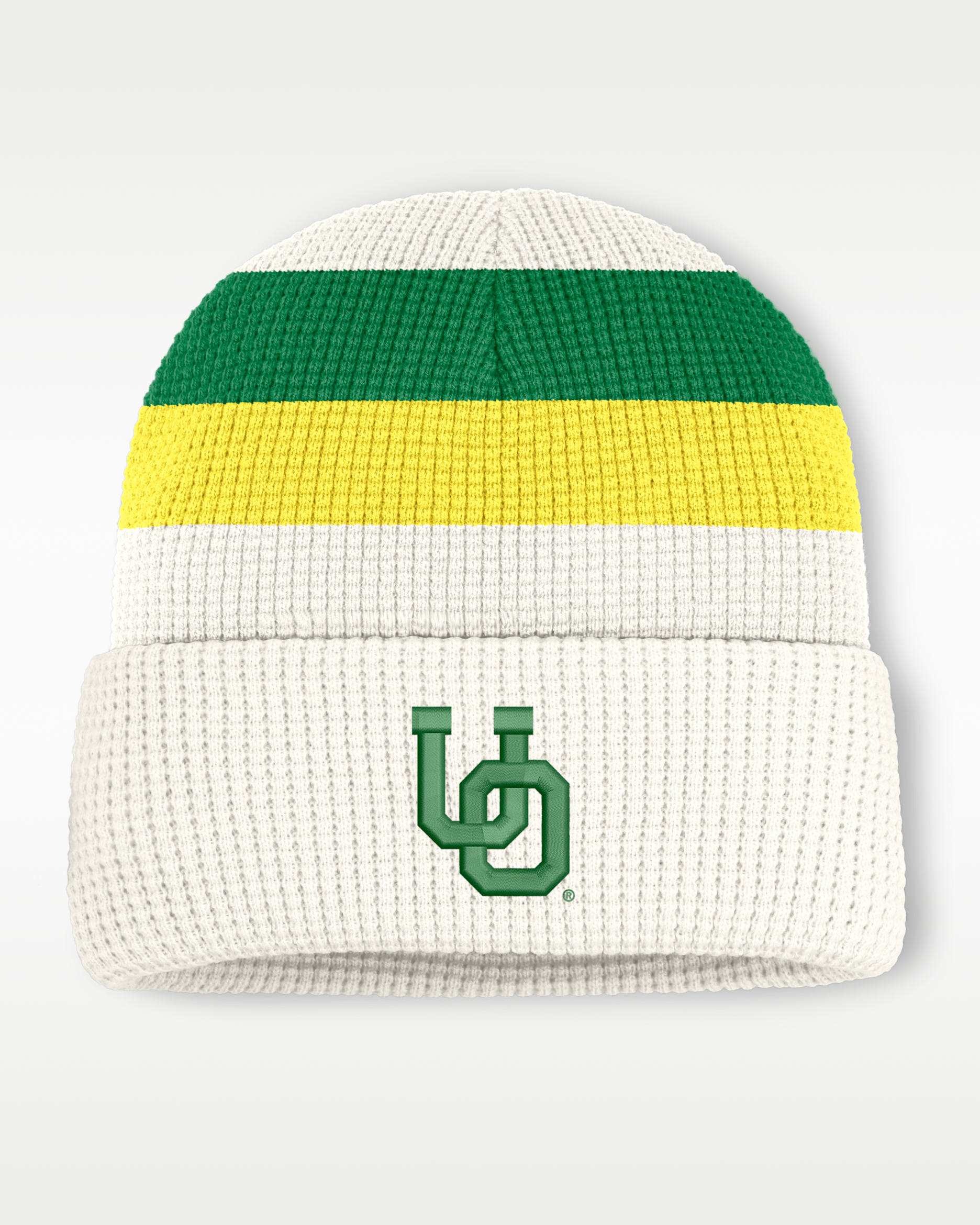 Oregon Men's Nike College Cuffed Beanie - White