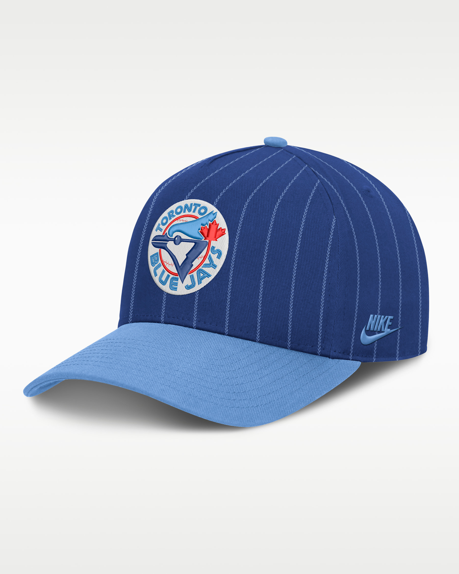 Toronto Blue Jays Cooperstown Rise Men's Nike MLB A-Frame Adjustable Hat - Blue/Light Blue