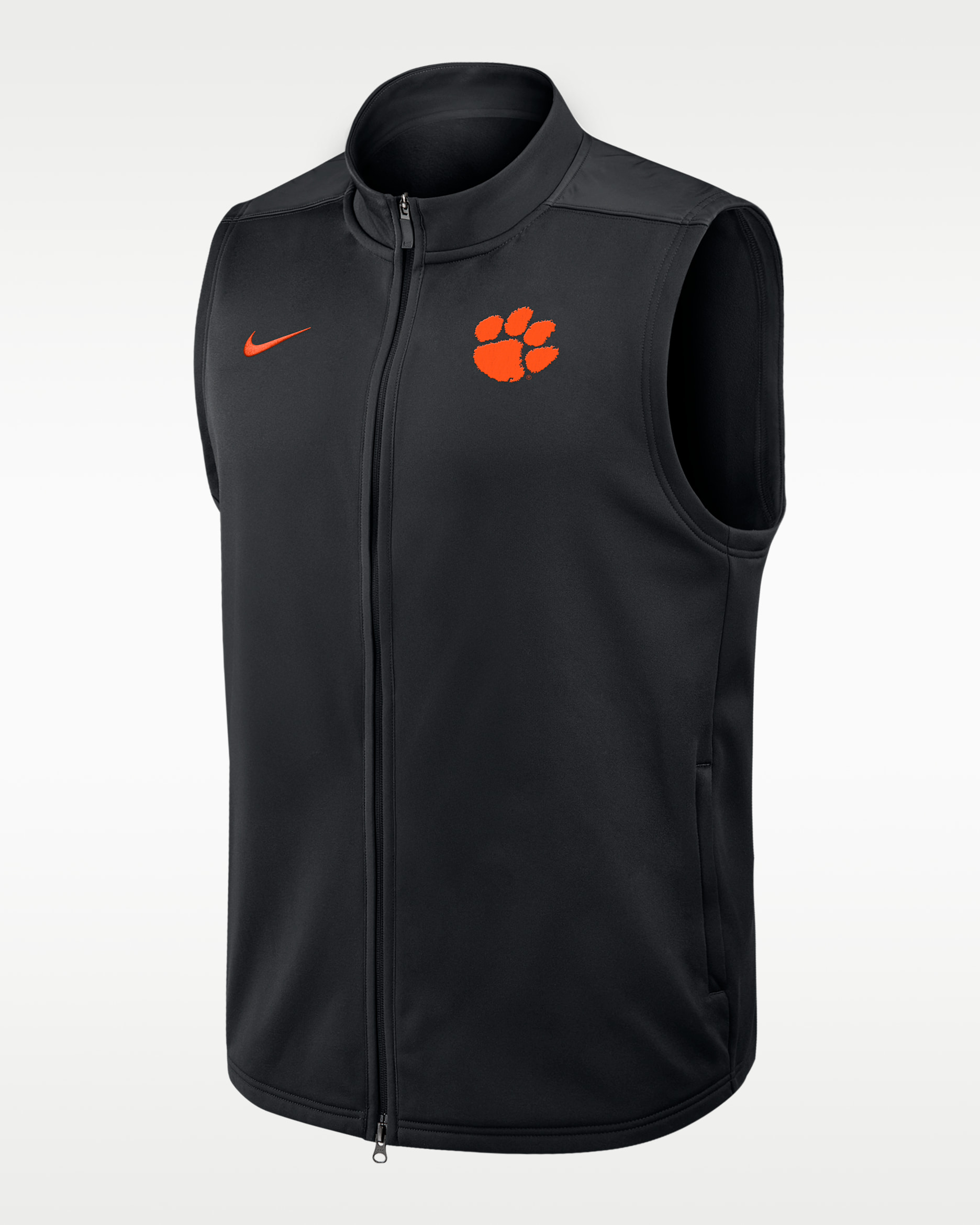 Clemson Victory Men's Nike Therma-FIT College Full-Zip Vest - Black
