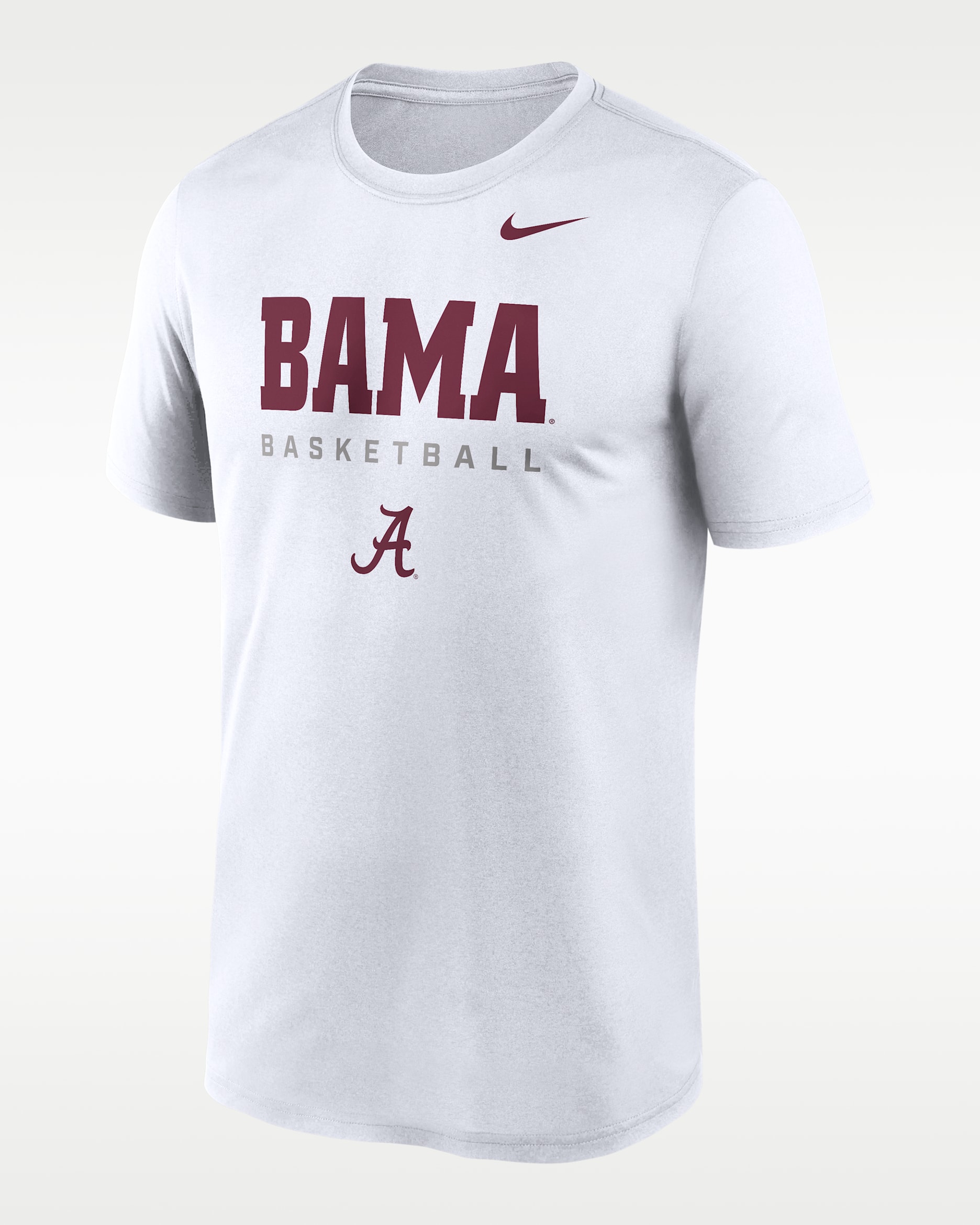 Alabama Courtside Basketball Legend Men's Nike Dri-FIT College T-Shirt - White
