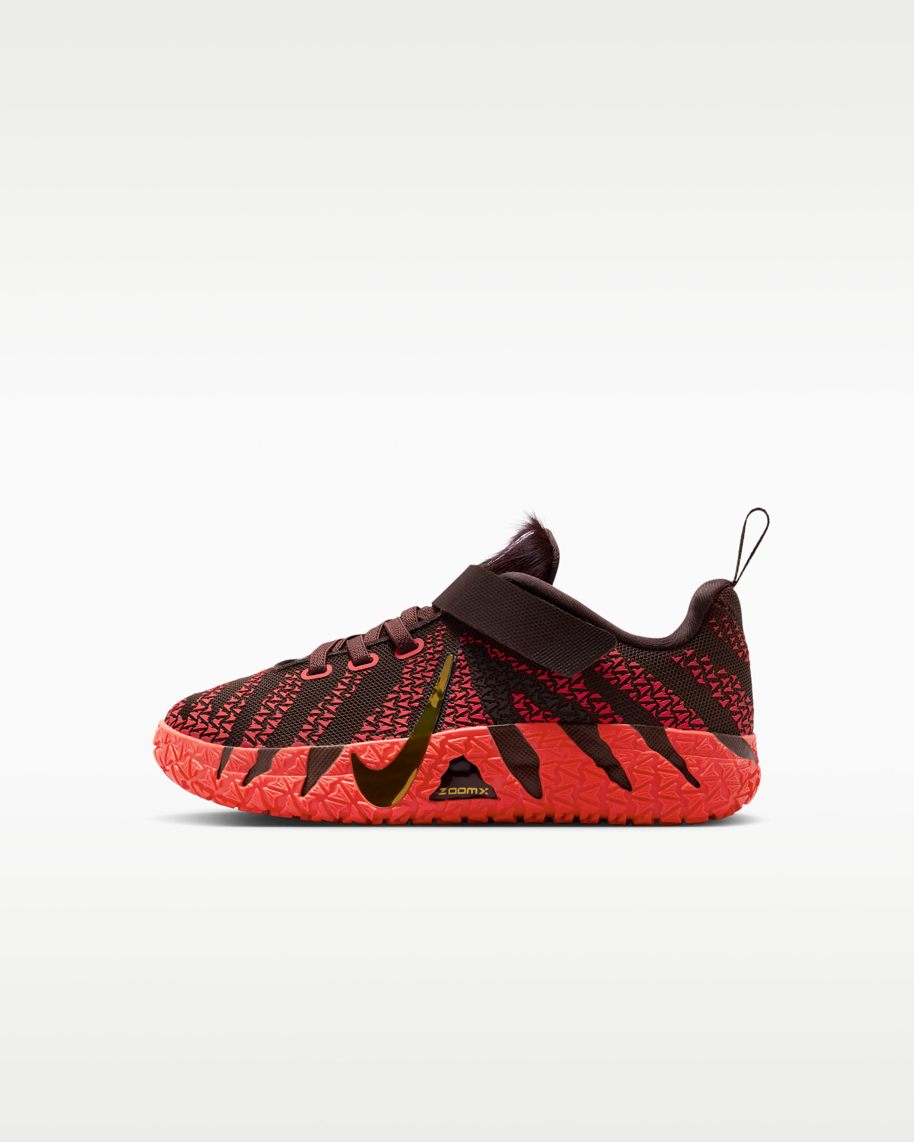Ja 3 'Lunar New Year' Younger Kids' Basketball Shoes - Light Chocolate/Bright Crimson/Cobalt Bliss/Metallic Gold