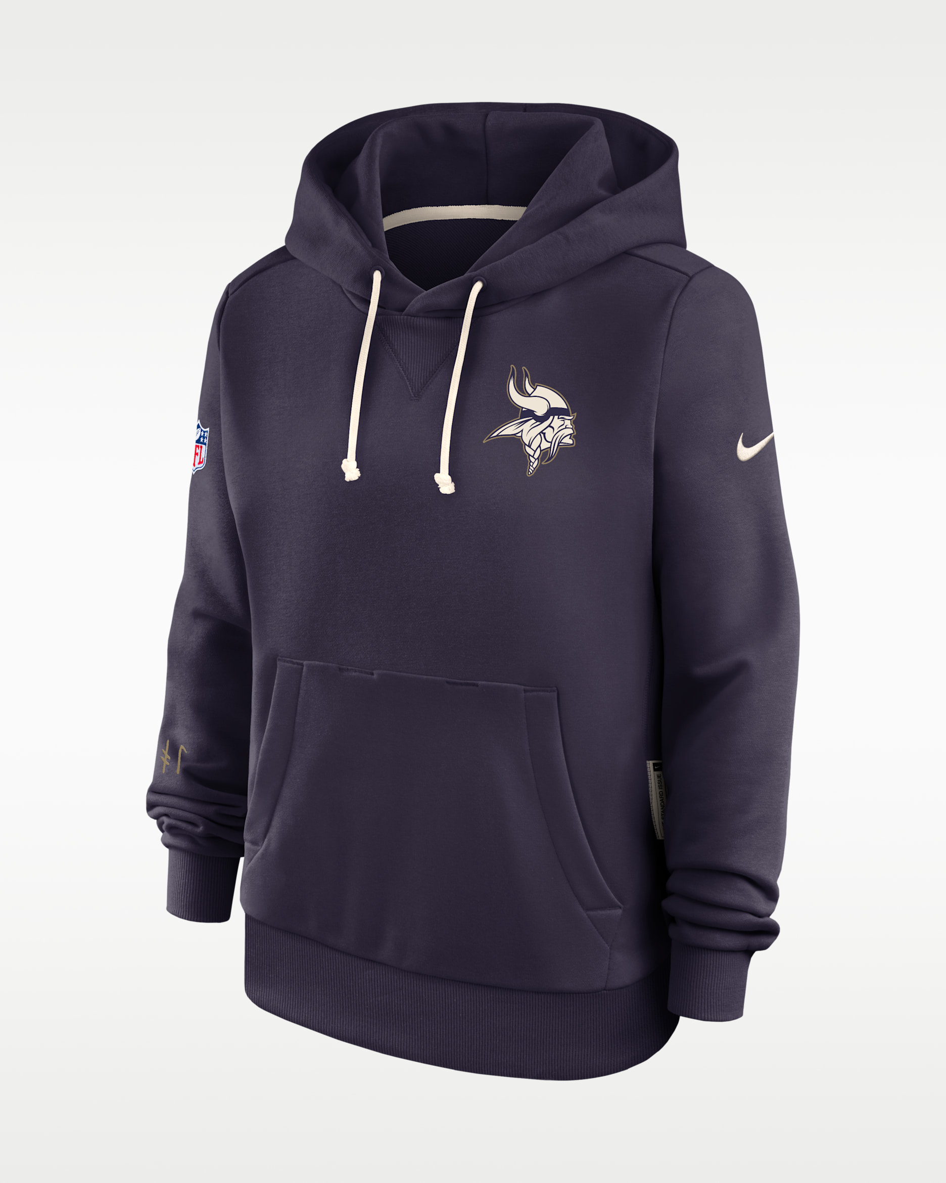 Minnesota Vikings Rivalries Collection Sideline Women's Nike Dri-FIT NFL Pullover Hoodie - Purple