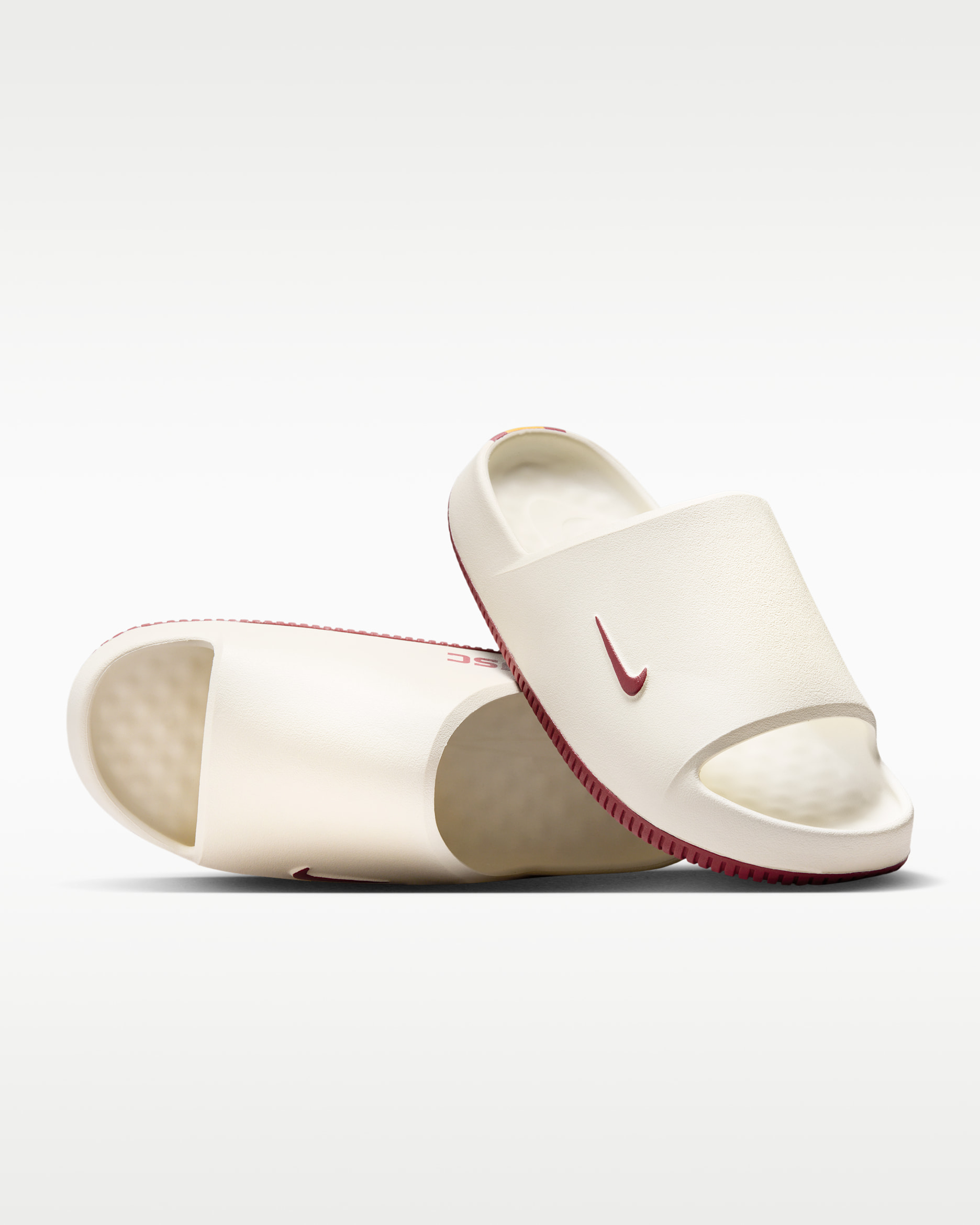 Chanclas universitarias para hombre Nike Calm (USC) - Vela/Vela/Carmesí team