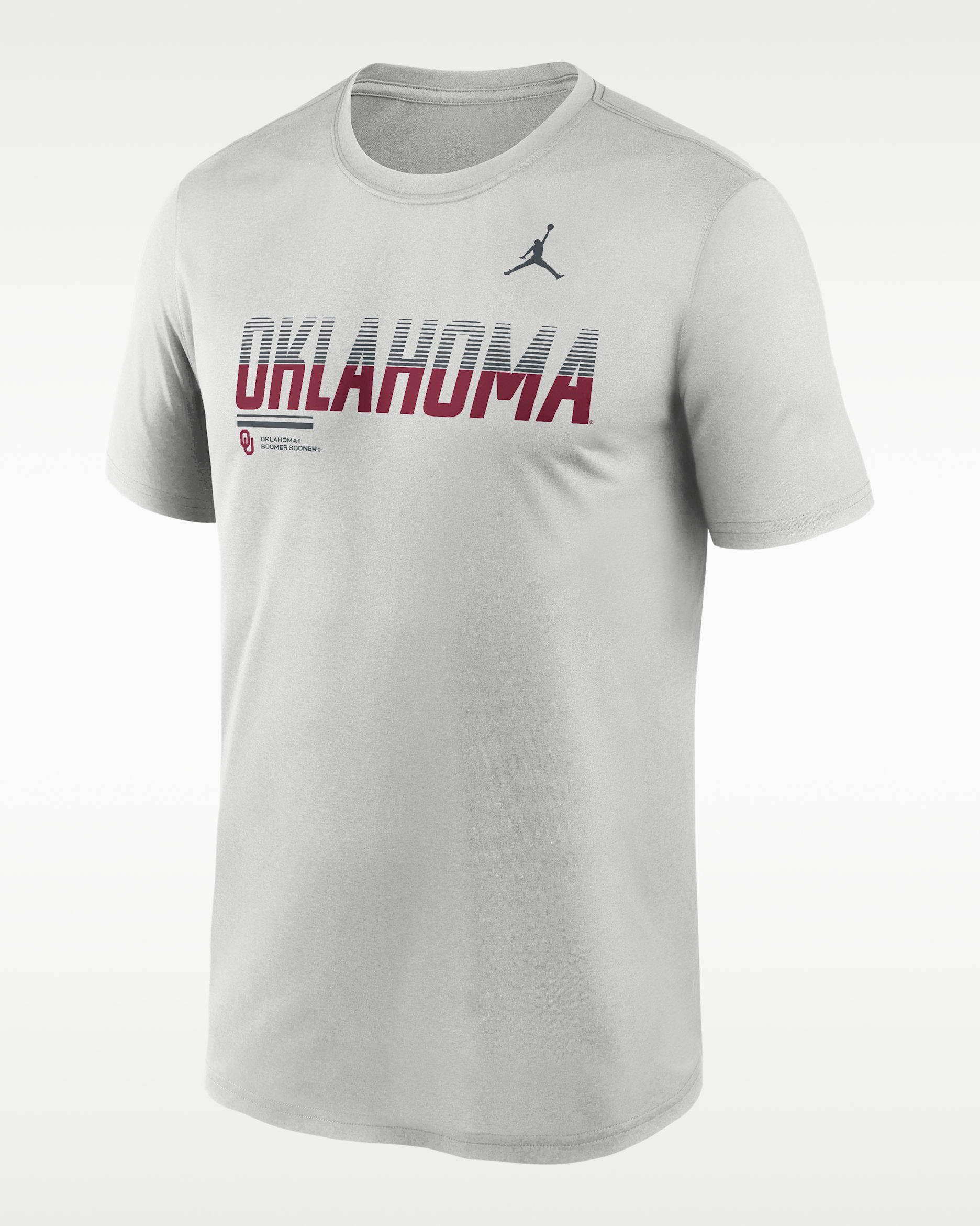 Oklahoma Sideline Legend Men's Jordan Brand Dri-FIT College T-Shirt - Grey