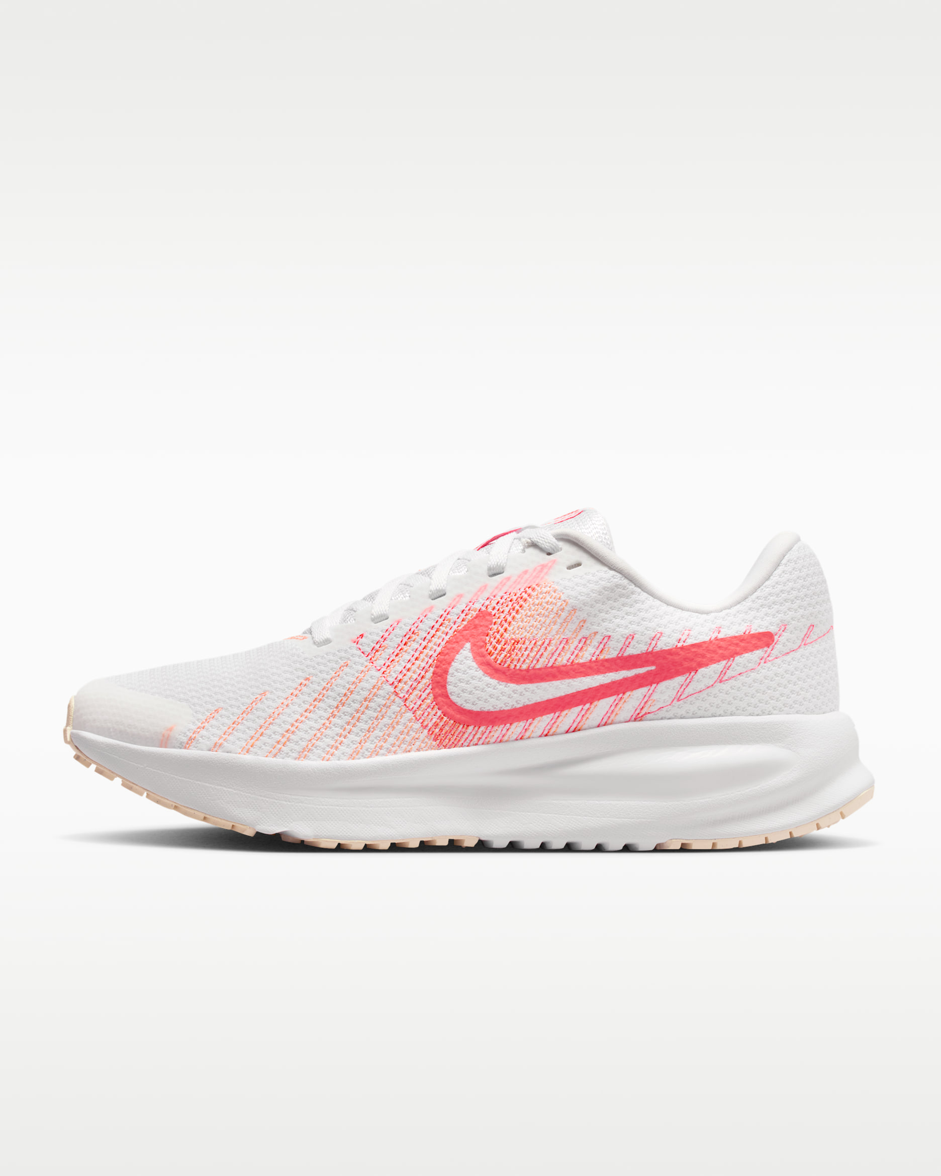 Nike Run Defy Women's Road Running Shoes - White/Orange Pulse/Chalk/Hot Lava