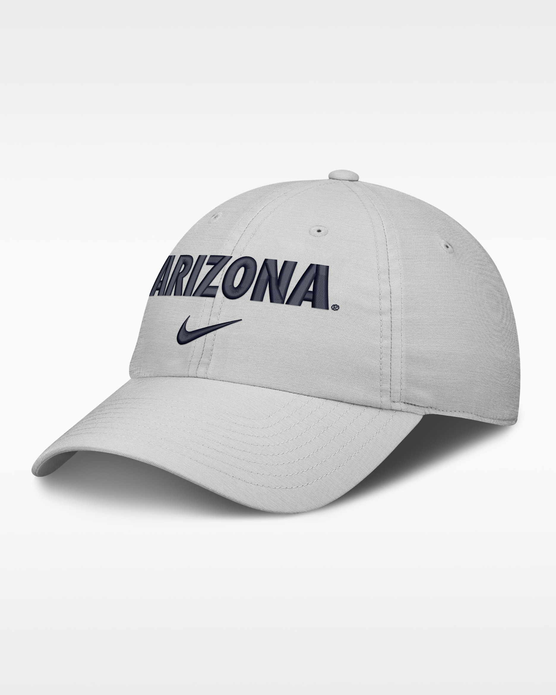 Gorra universitaria Nike ajustable para hombre Arizona Sideline Club Practice - Polvo fotón