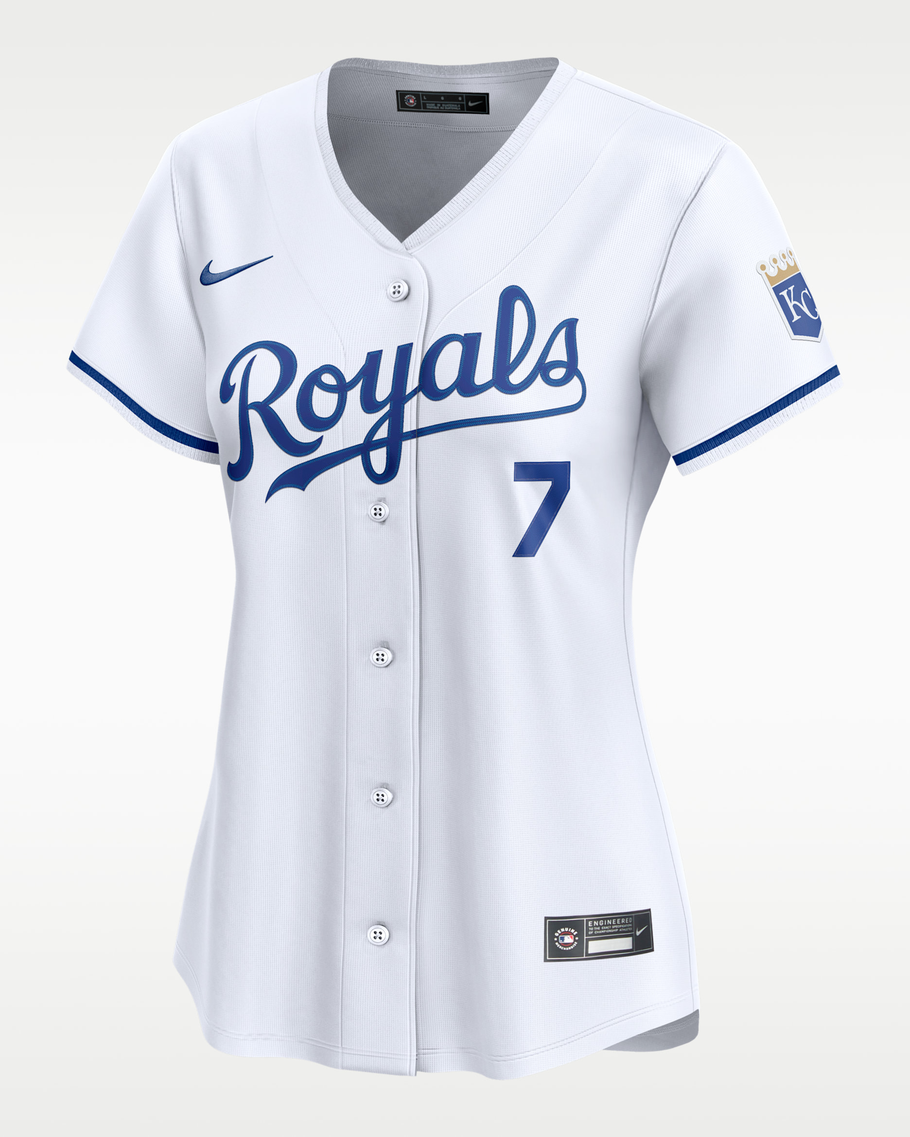 Bobby Witt Jr. Kansas City Royals Women’s Nike Dri-FIT ADV MLB Limited Jersey - White