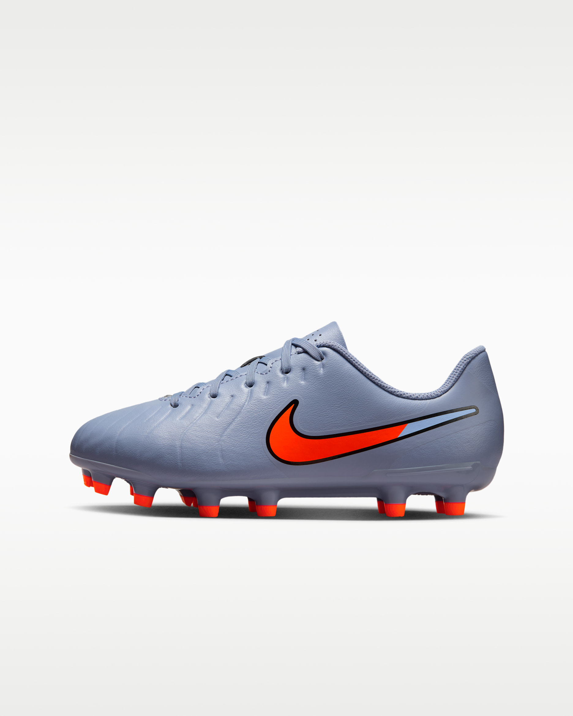 Nike Jr. Tiempo Legend 10 Club low top voetbalschoenen voor kleuters/kids (meerdere ondergronden) - Blue Eclipse/Zwart