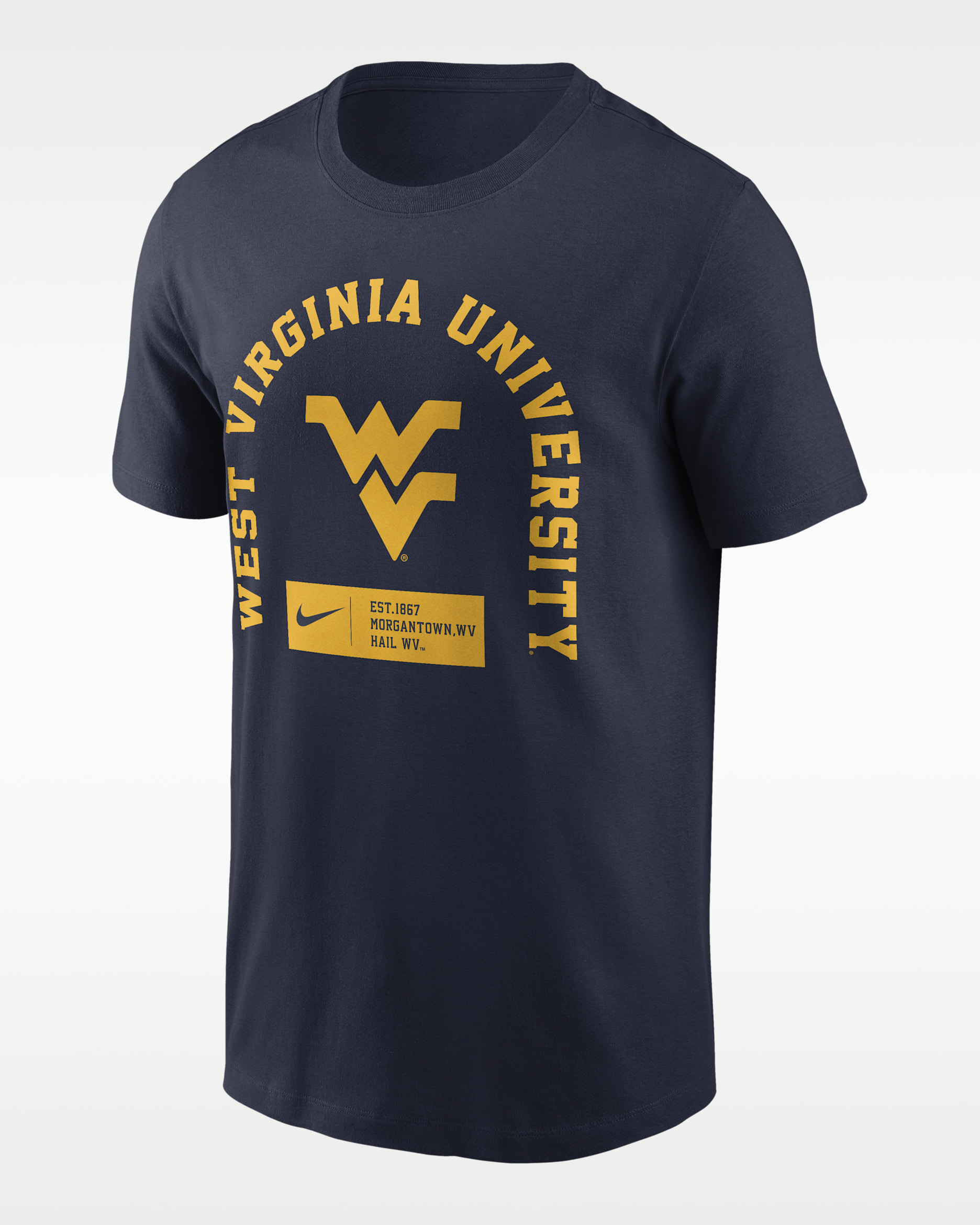 West Virginia Primetime Seasonal Men's Nike College T-Shirt - Navy