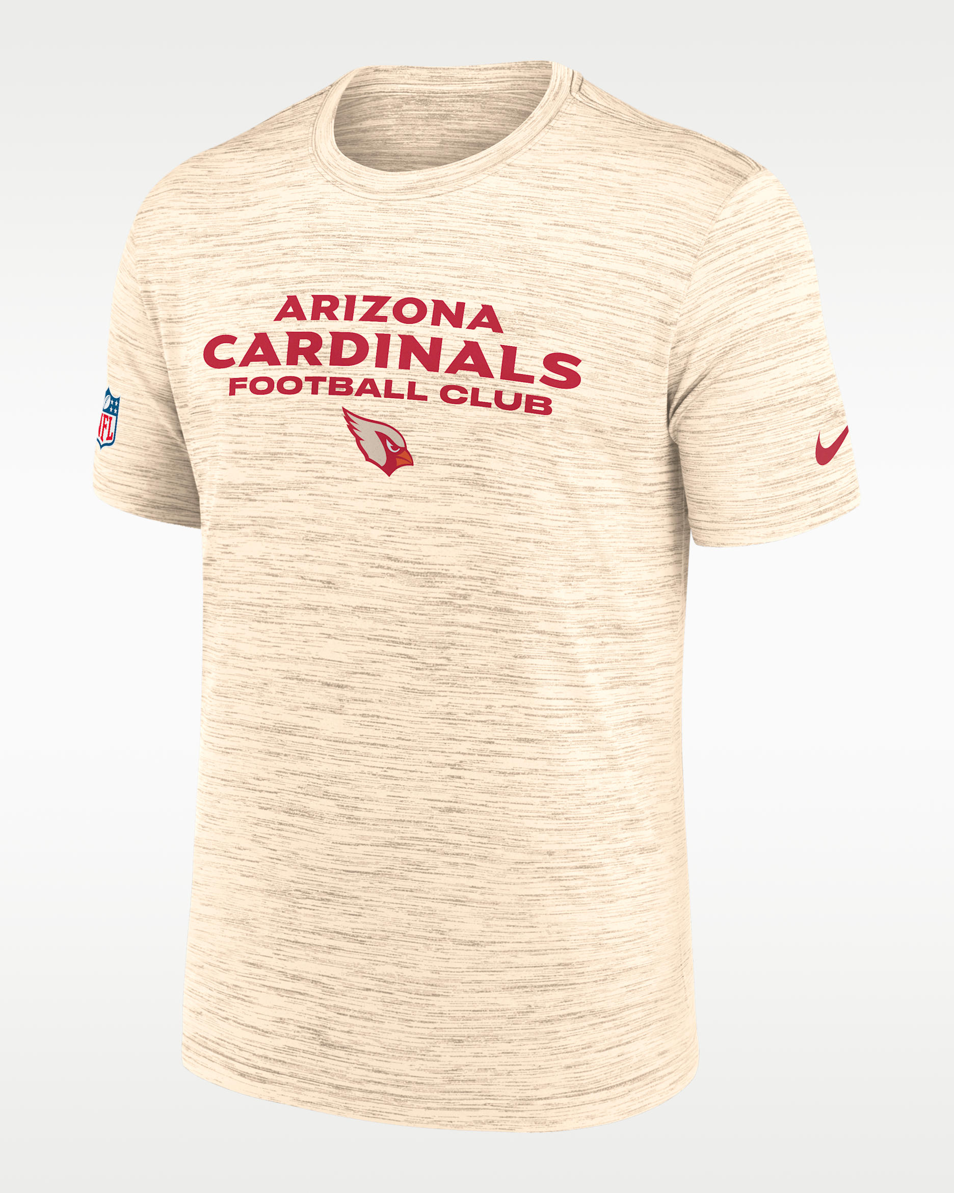 Playera Nike Dri-FIT de la NFL para hombre Arizona Cardinals Rivalries Collection Sideline Velocity - Natural