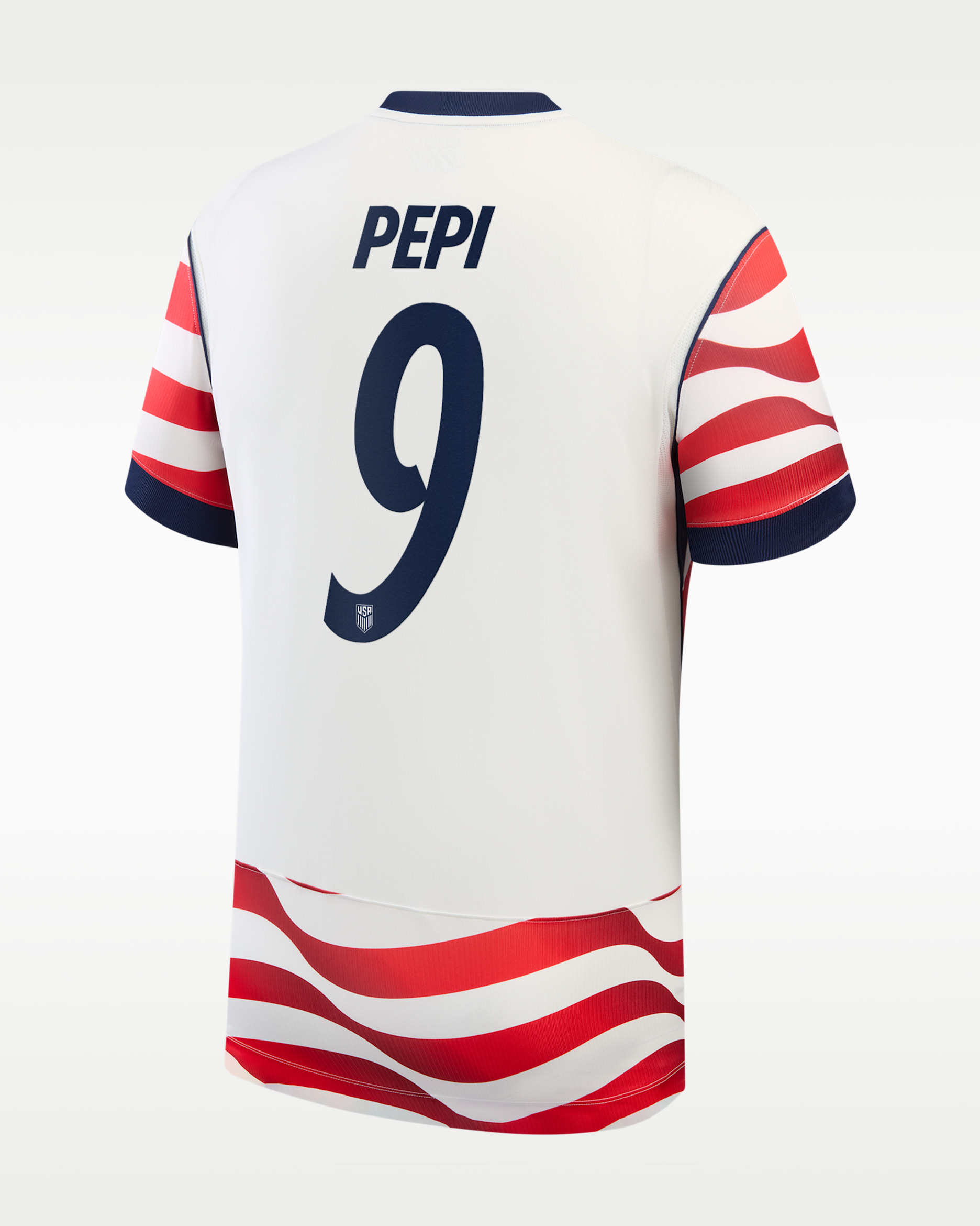 Ricardo Pepi USMNT 2026 Stadium Home Men's Nike Dri-FIT Soccer Jersey - White