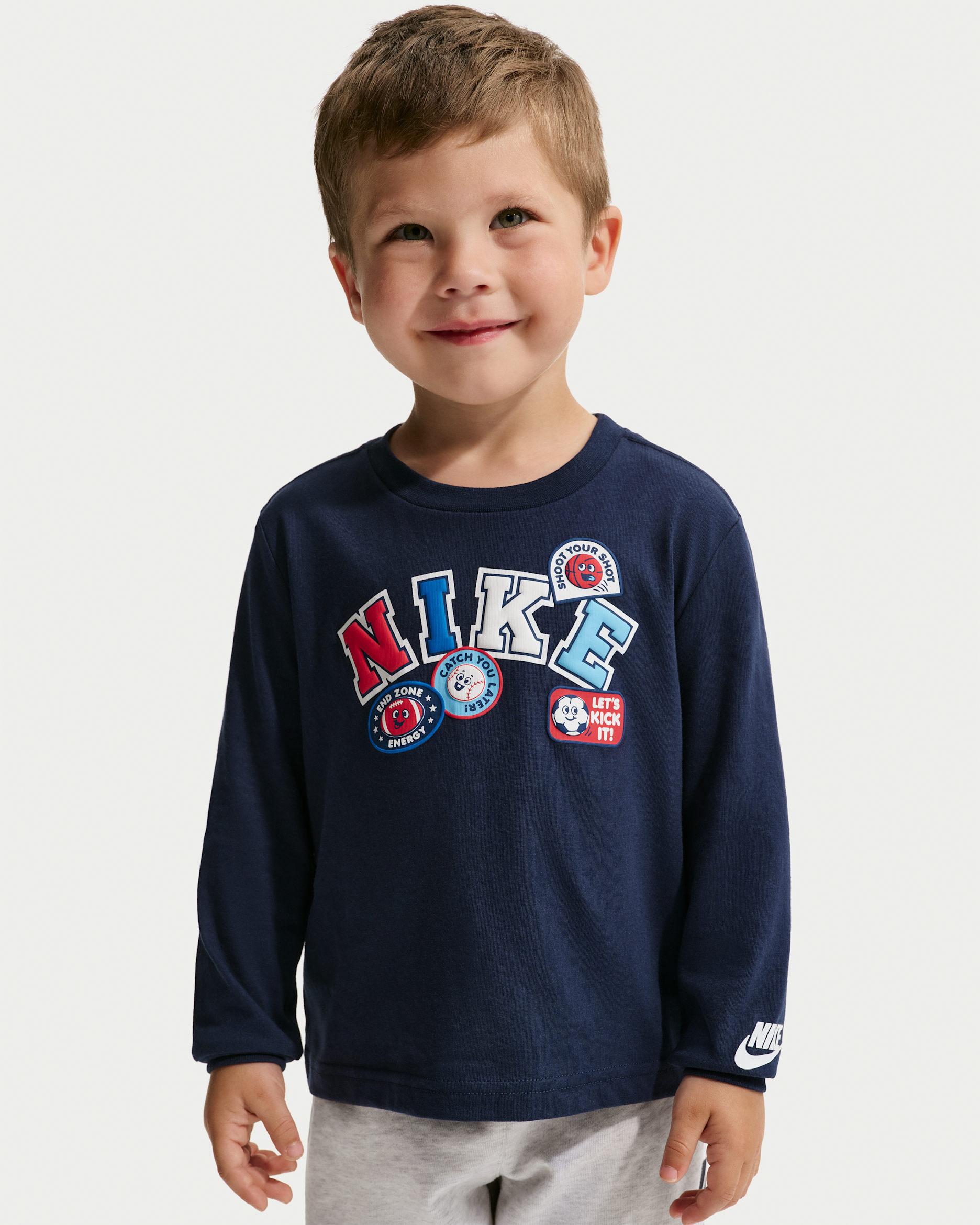 Nike Toddler Graphic Long-Sleeve T-Shirt - Midnight Navy