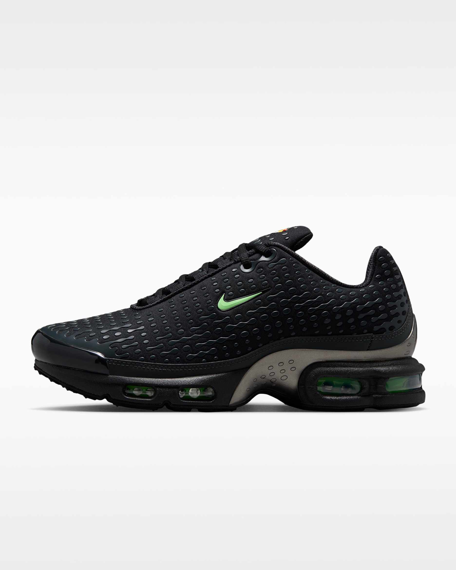 Nike Air Max Plus VII herenschoenen - Zwart/Dark Smoke Grey/Metallic Pewter/Illusion Green