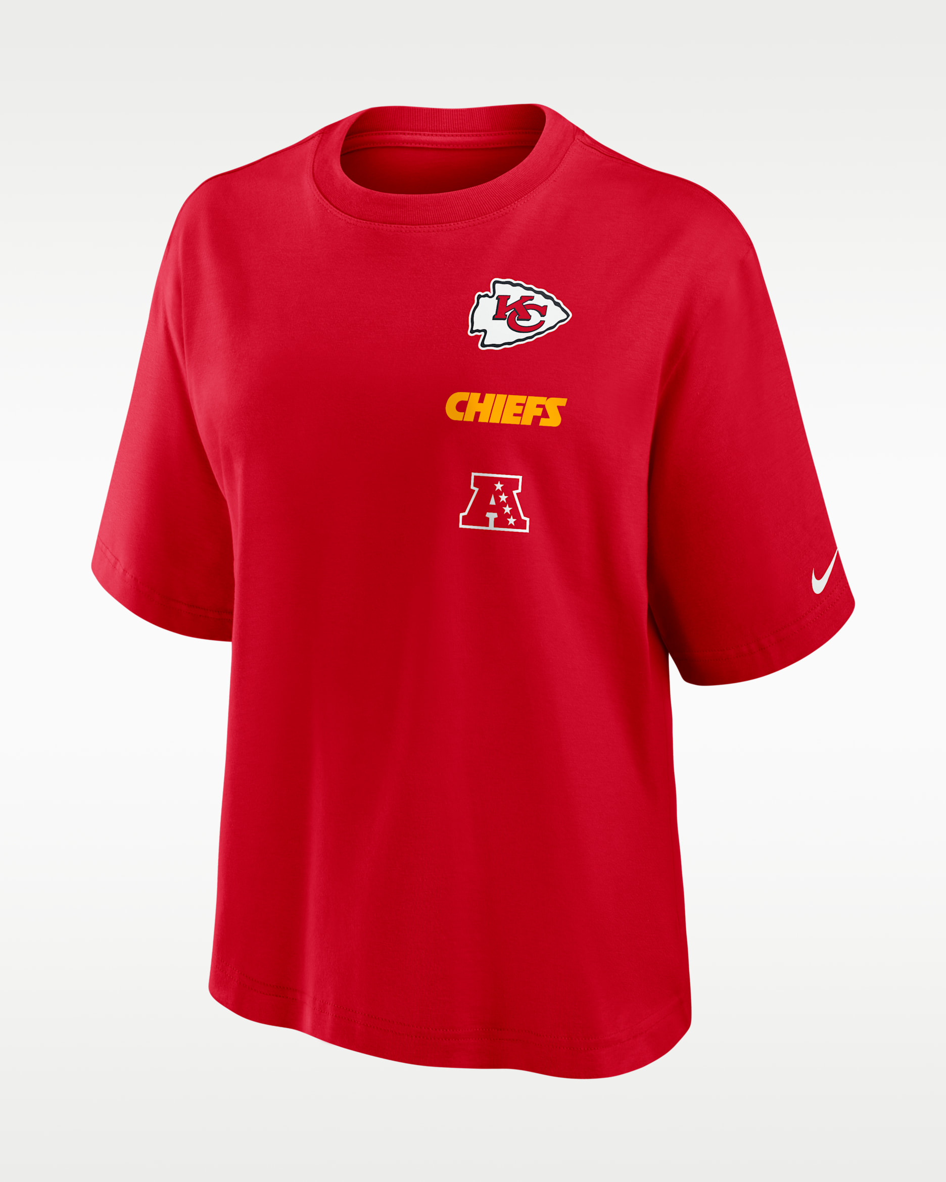 Kansas City Chiefs Primetime Premium Essential Boxy Women's Nike NFL T-Shirt - Red