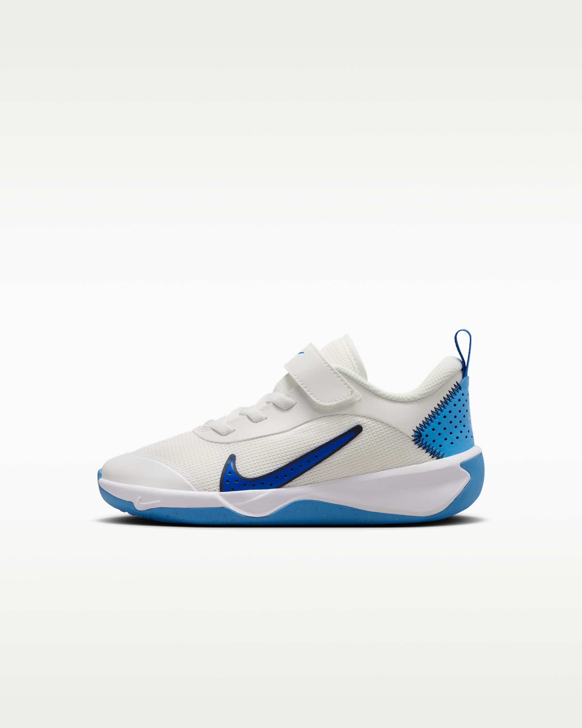 Nike Omni Multi-Court Younger Kids' Shoes - Summit White/Midnight Navy/University Blue/Game Royal