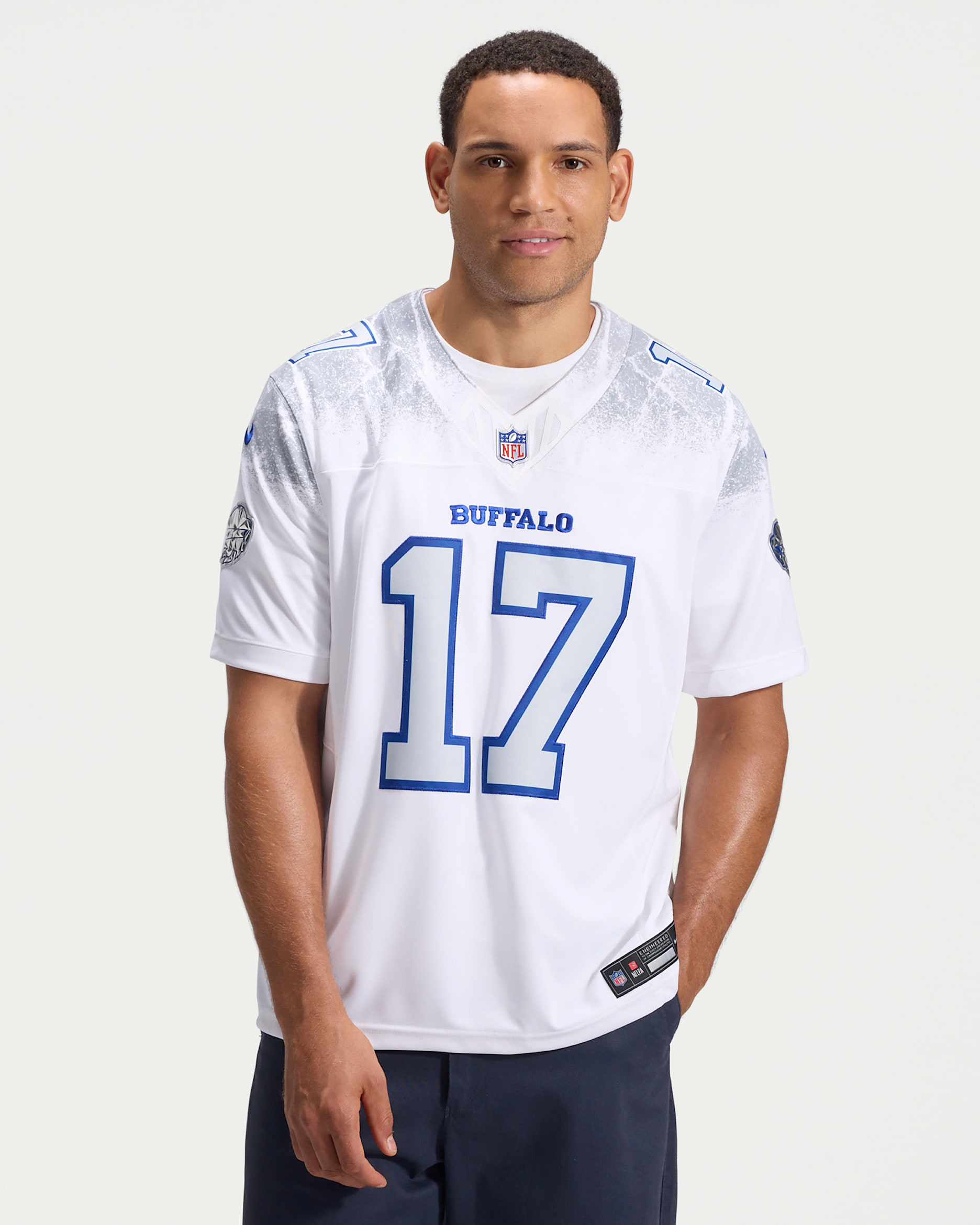 Josh Allen Buffalo Bills Rivalries Collection Men's Nike Dri-FIT NFL Limited Jersey - White