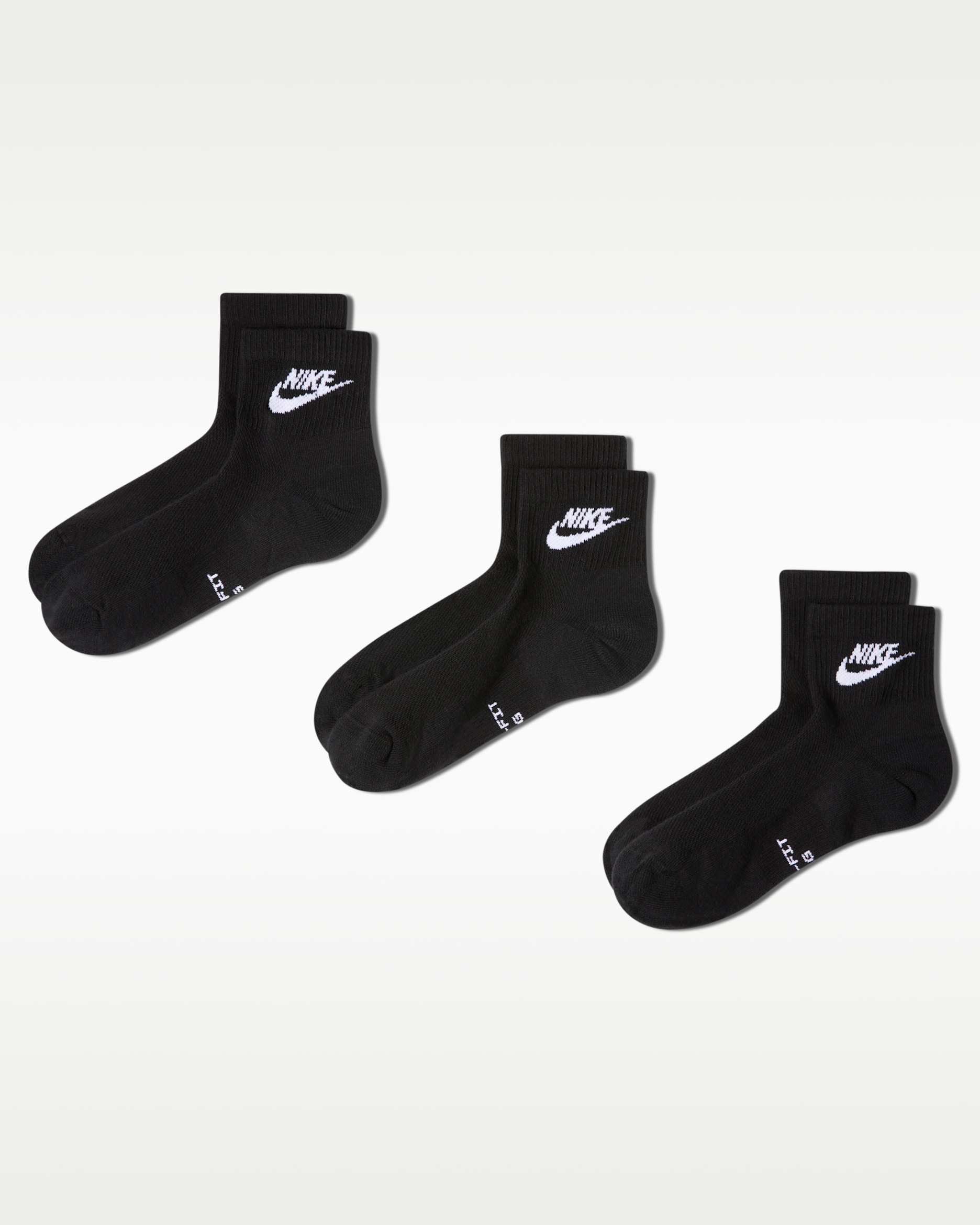 Nike Everyday Elevated Ankle Socks (3 Pairs) - Multi-Colour