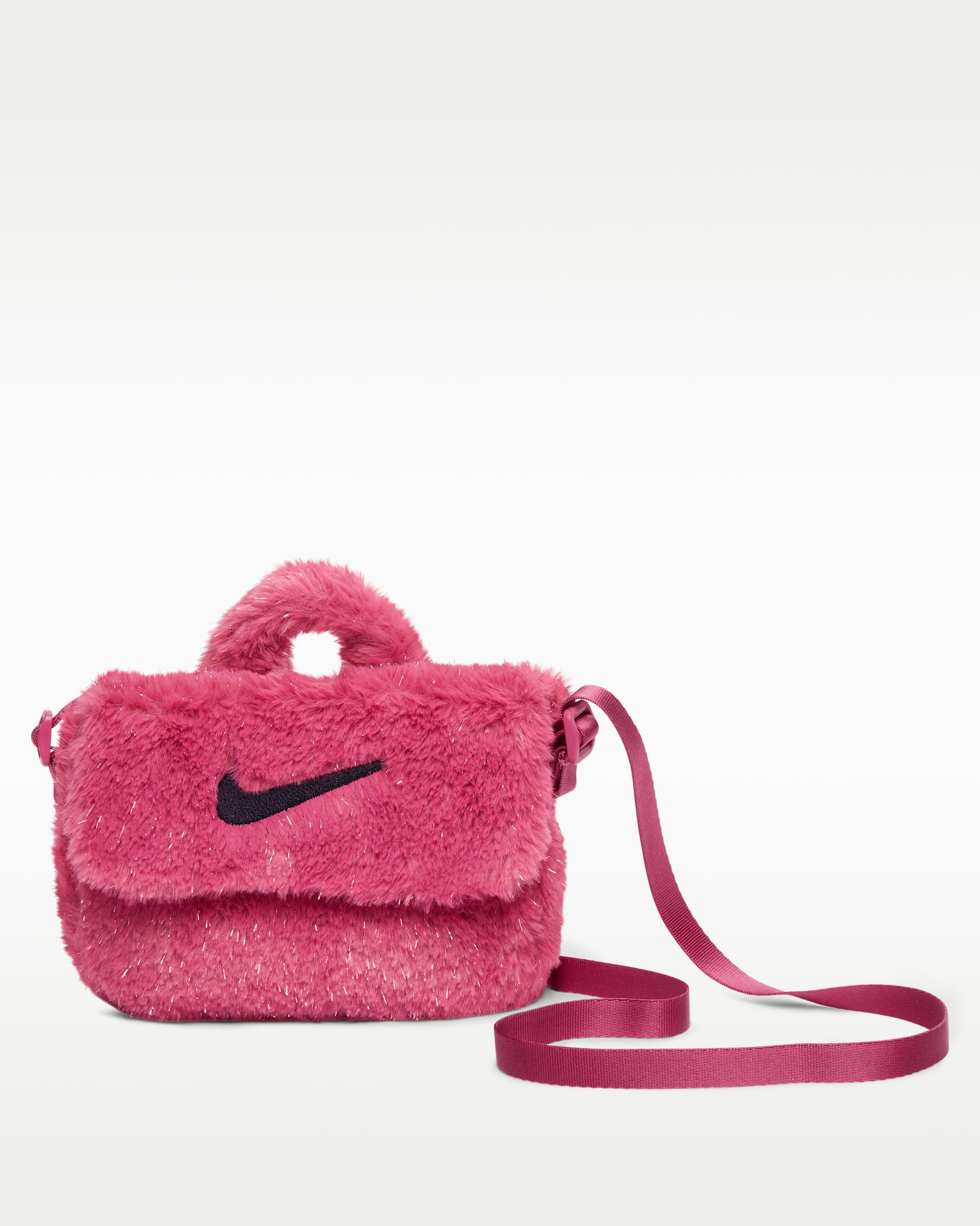 Nike Suni Kürk Çapraz Genç Çocuk Çantası (1 L) - Sweet Beet/Cave Purple/Cave Purple