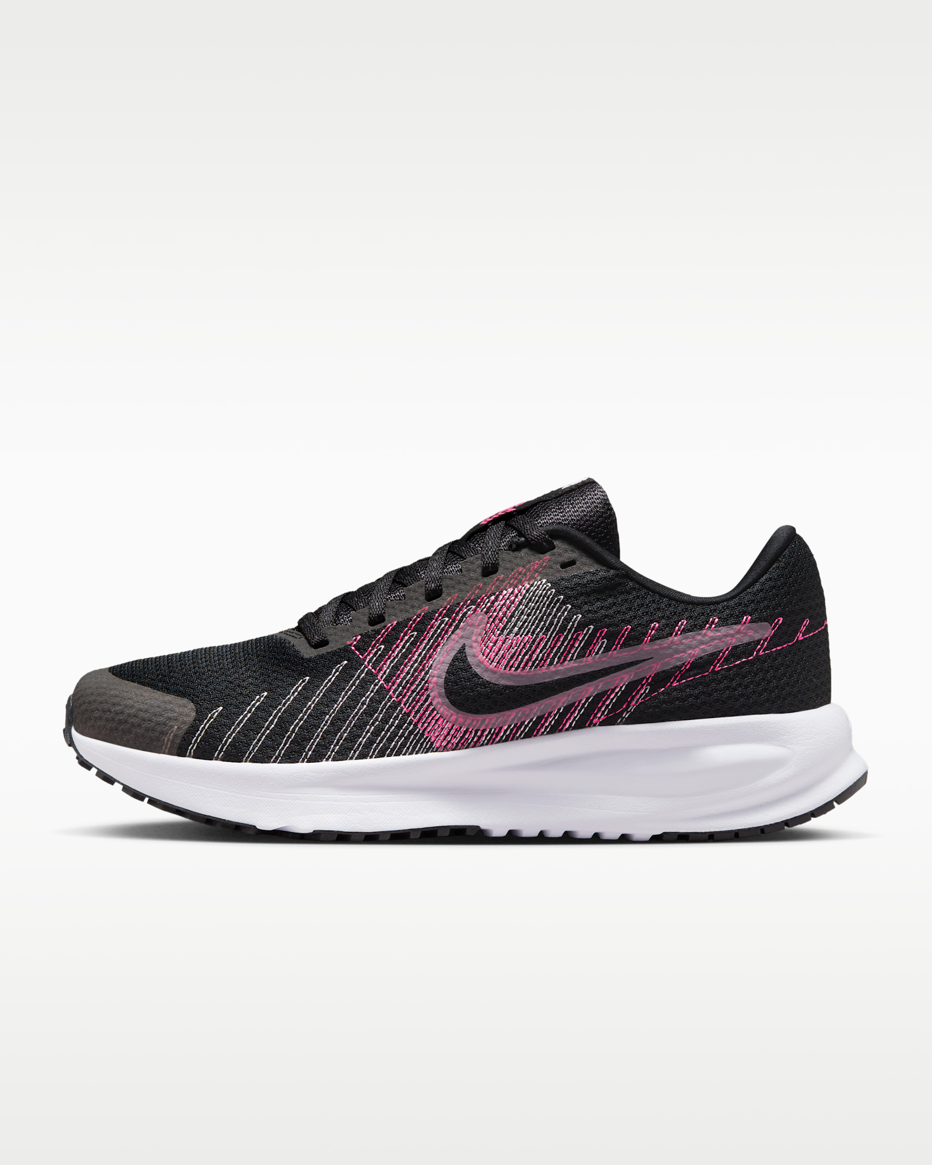 Nike Run Defy Women's Road Running Shoes - Black/Hyper Pink/Pink Foam/Elemental Pink