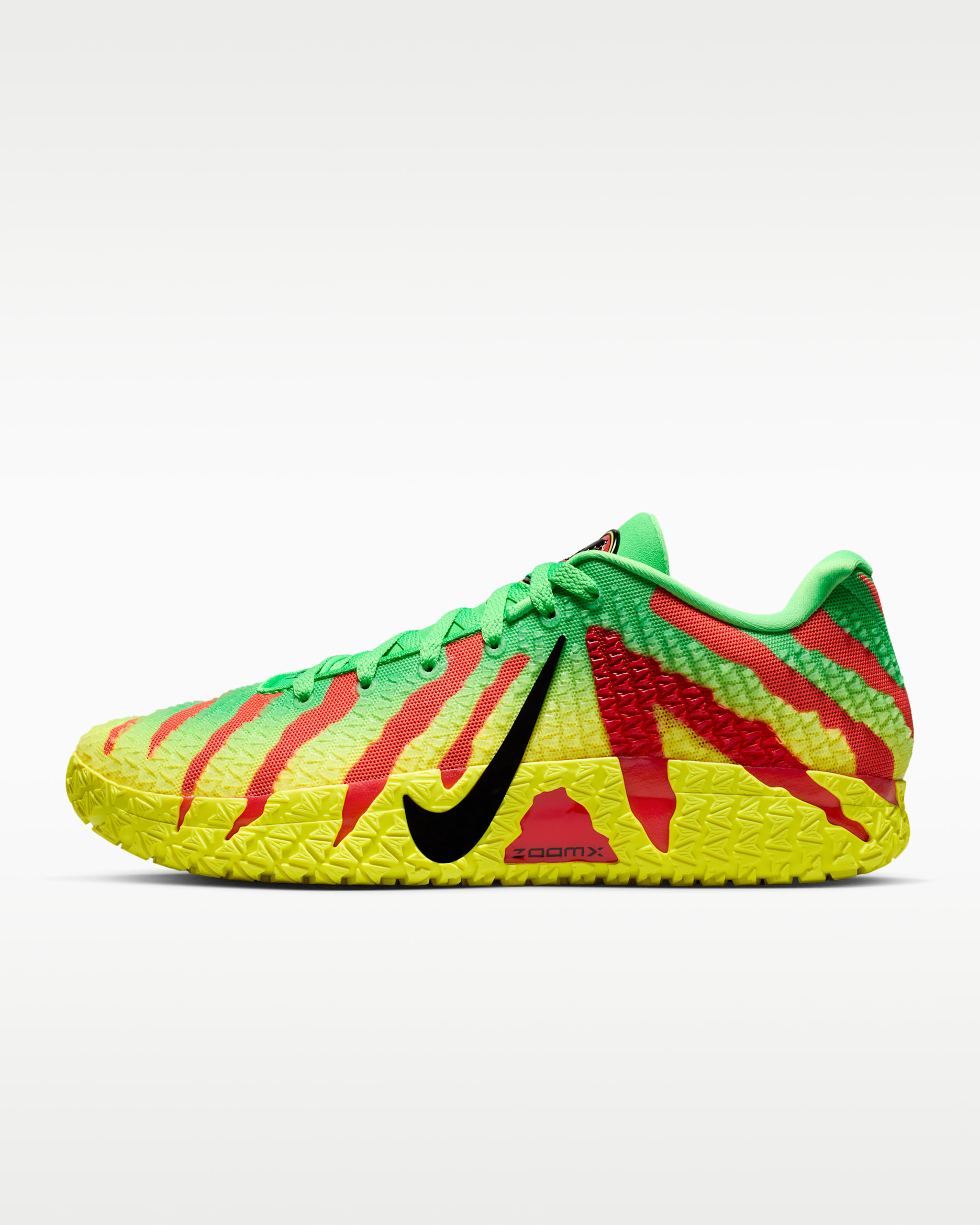 Ja 3 "Explorer" Basketball Shoes - Green Spark/University Red/Dynamic Yellow/Black