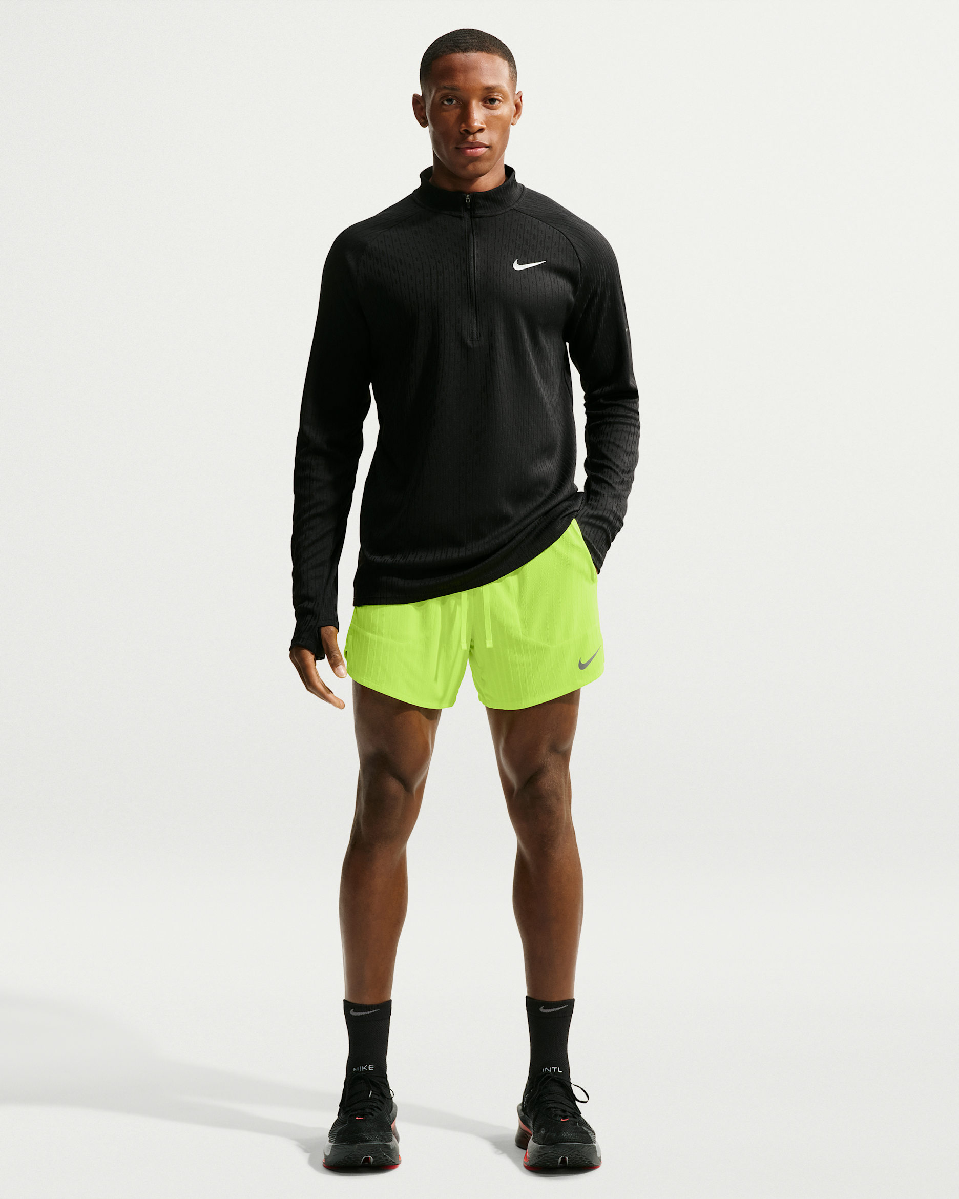 Nike Stride Men's Aero-FIT 5" Brief-Lined Running Shorts - Volt