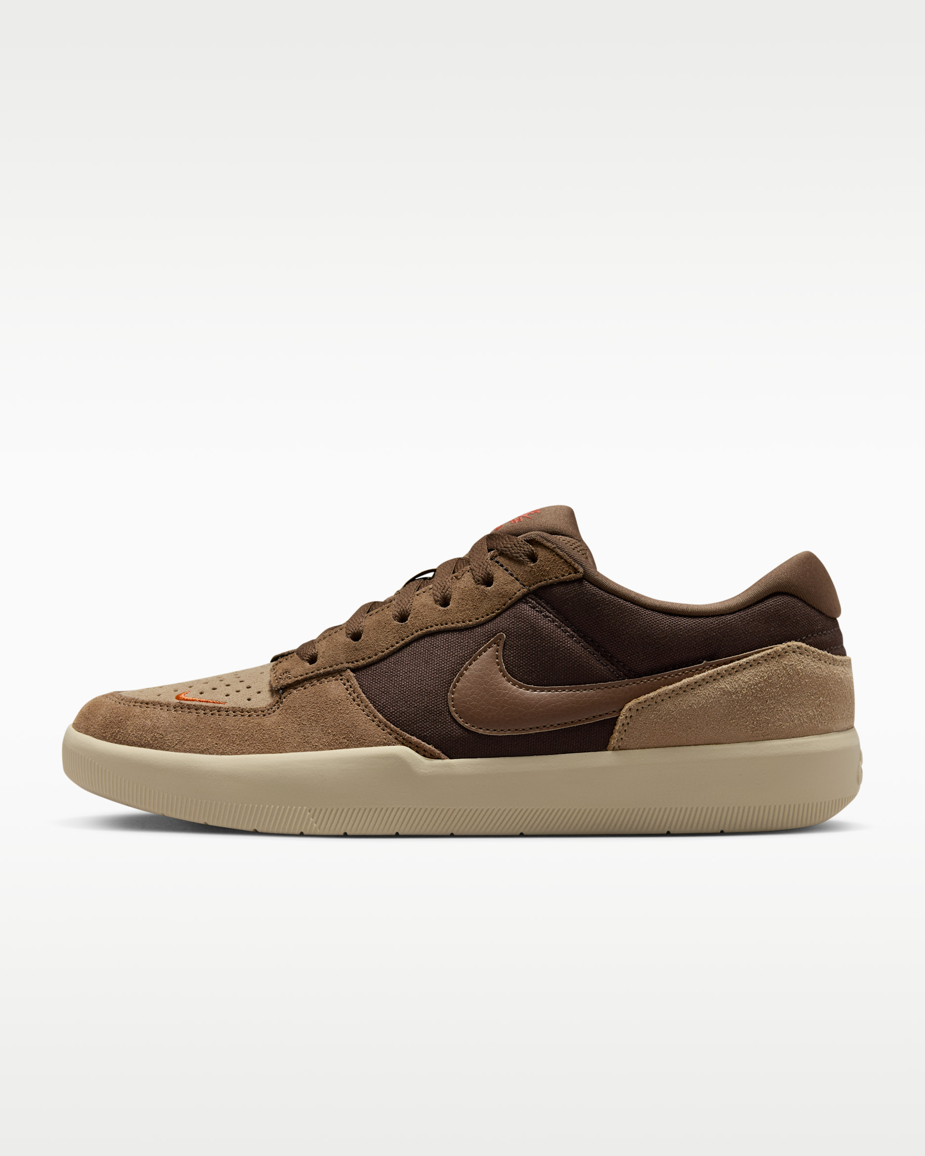 Nike SB Force 58 Skate Shoes - Baroque Brown/Parachute Beige/Desert Khaki/Mosswood Brown