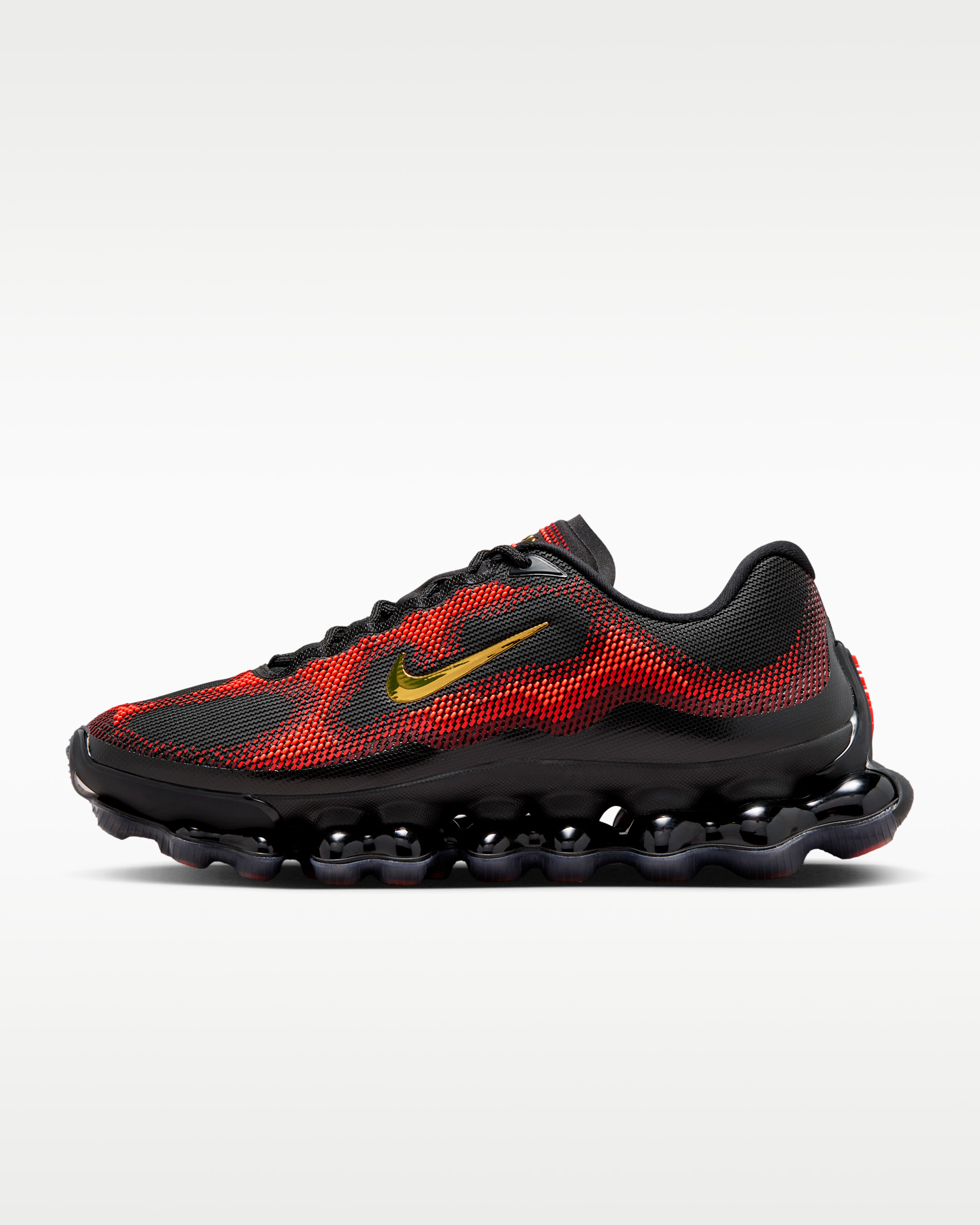 Tenis para hombre Nike Air Liquid Max - Negro/Rojo team/Rojo pasión/Oro metalizado