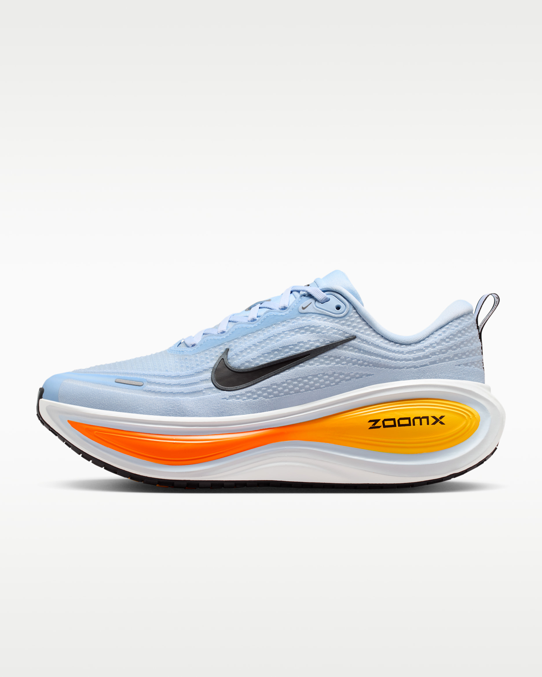 Nike Vomero Plus Men's Road Running Shoes (Extra Wide) - Hydrogen Blue/White/Total Orange/Black