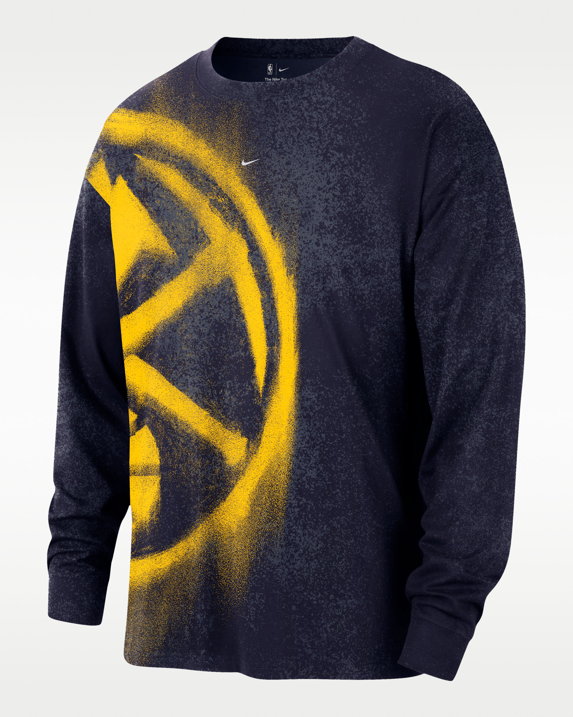 Denver Nuggets Essential Anthem Men's Long-Sleeve Basketball T-Shirt - College Navy