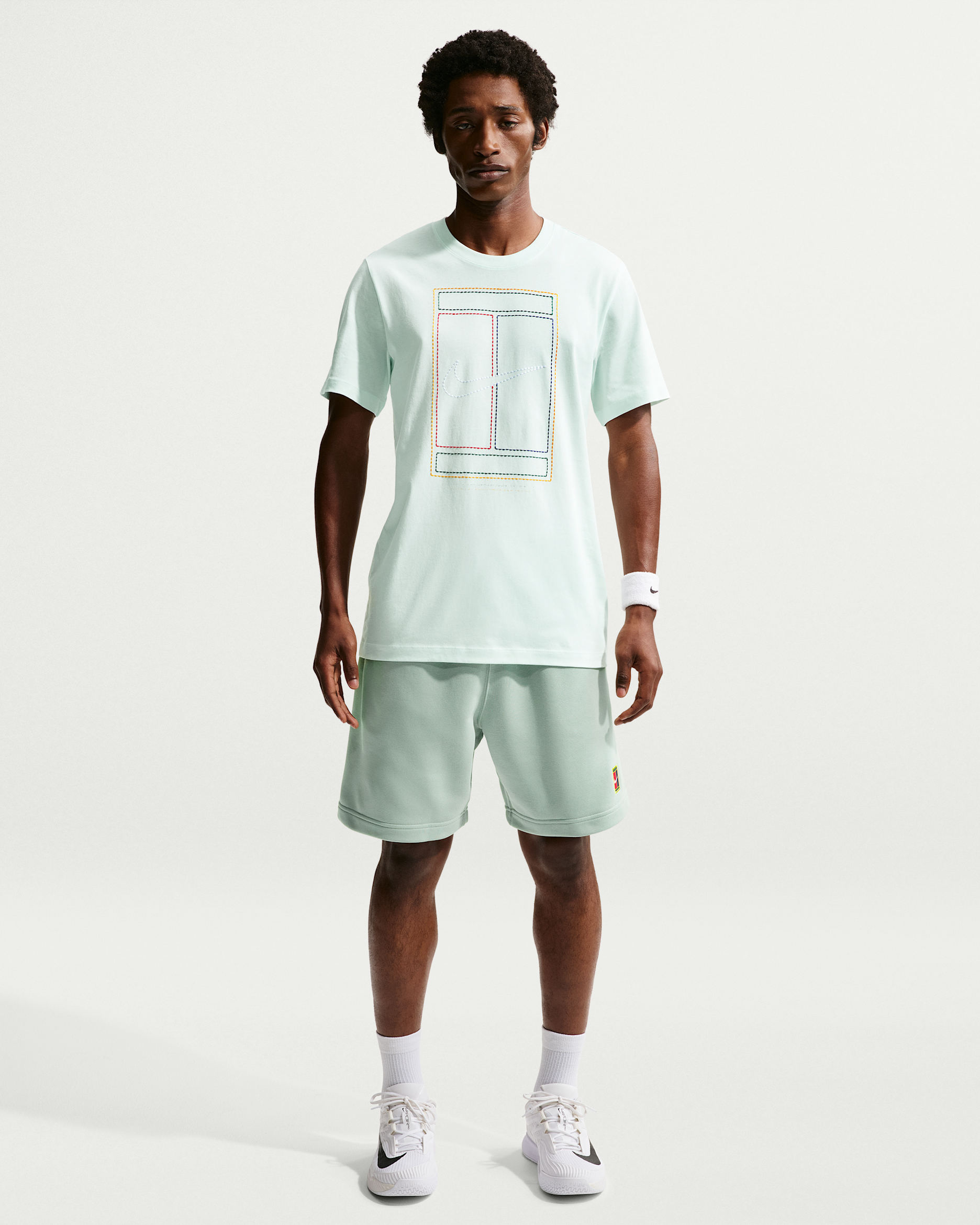 NikeCourt Heritage Men's Dri-FIT Fleece Tennis Shorts - Steam