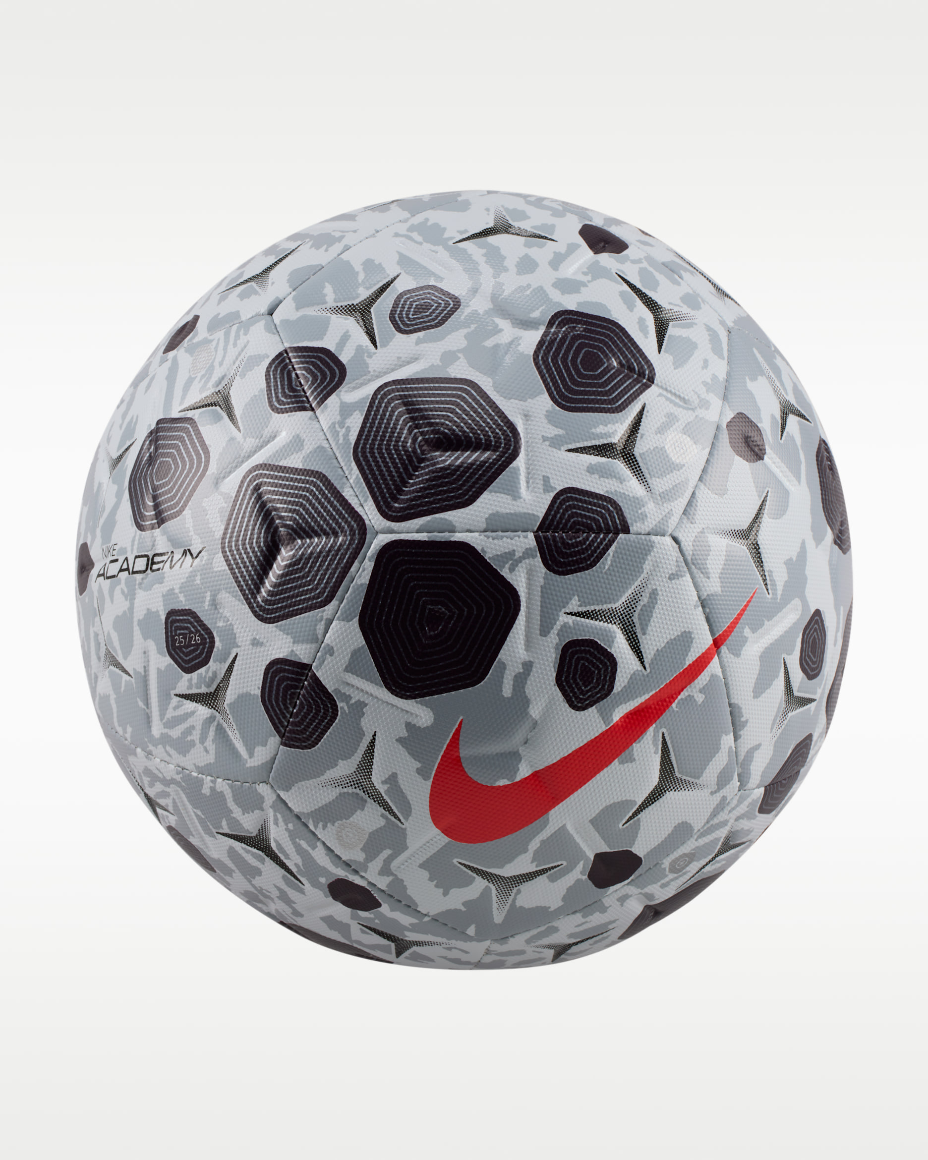 Nike United Academy Soccer Ball - Pure Platinum/Burgundy Crush/Bright Crimson