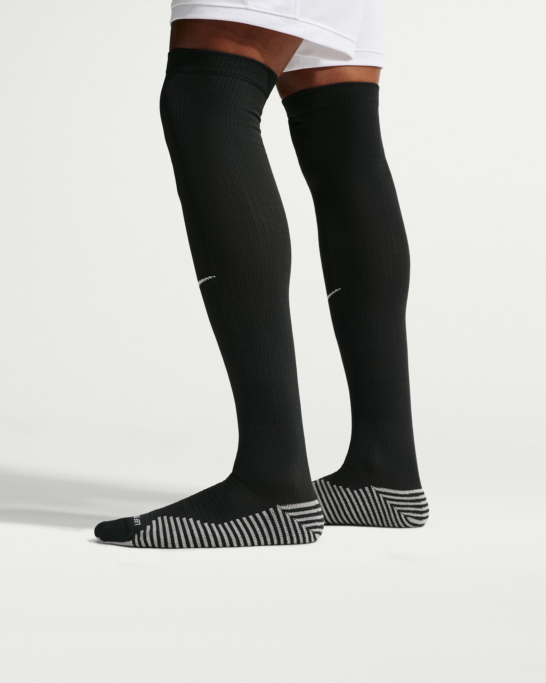 Nike Dri-FIT Strike Knee-High Football Socks - Black/White