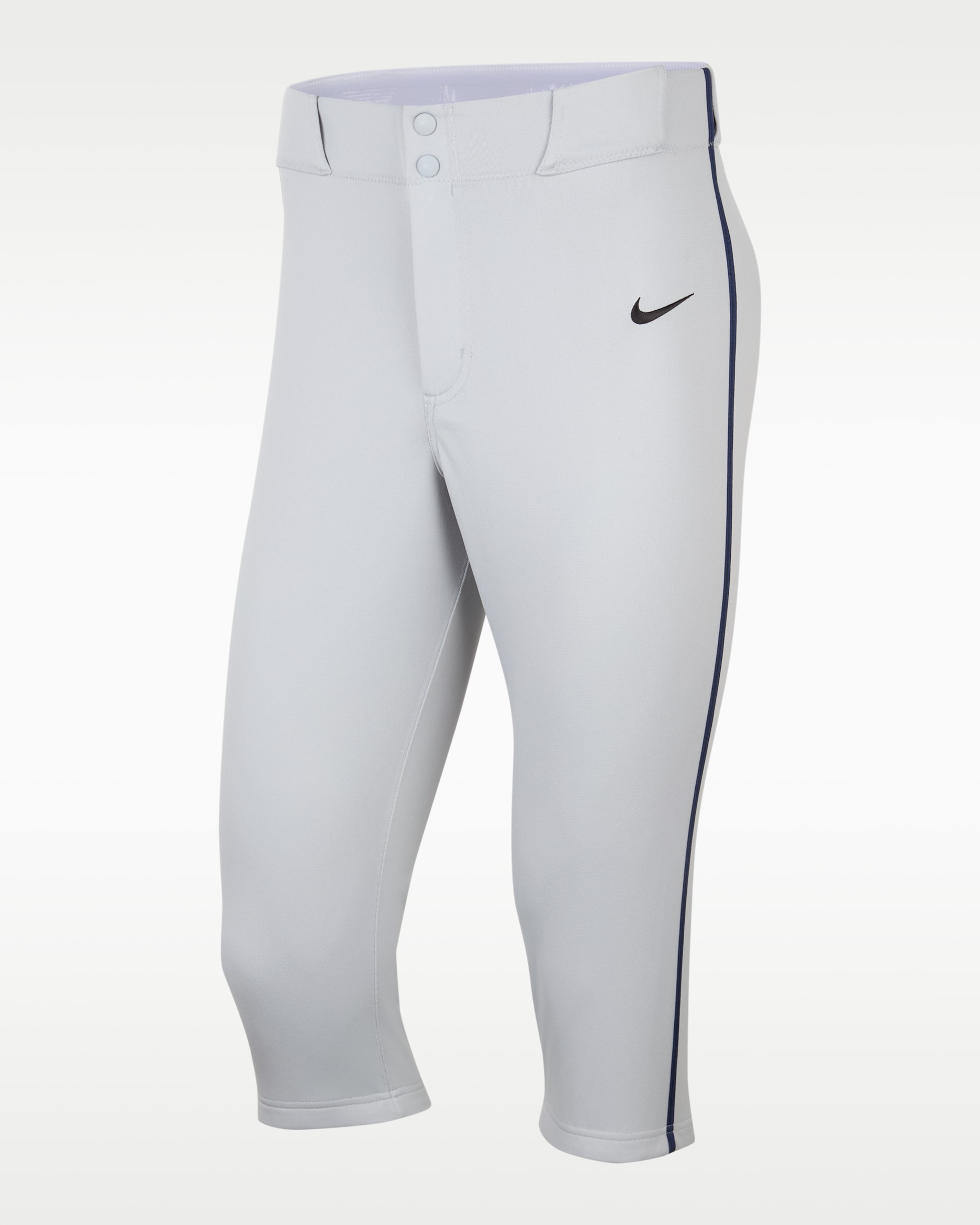 Nike Vapor Select 2 Men's High Piped Baseball Pants - Wolf Grey/Midnight Navy/Black
