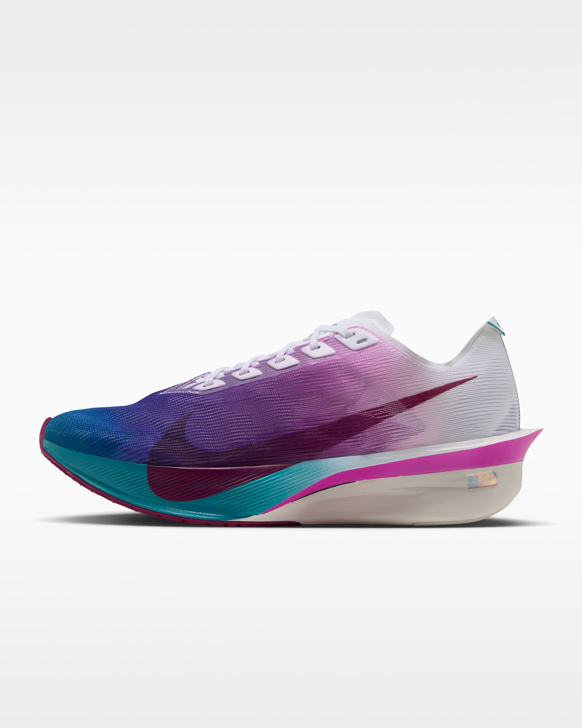 Nike Vaporfly 4 Straßenlaufschuh für Wettkämpfe (Damen) - Weiß/Energy/Vivid Purple/True Berry