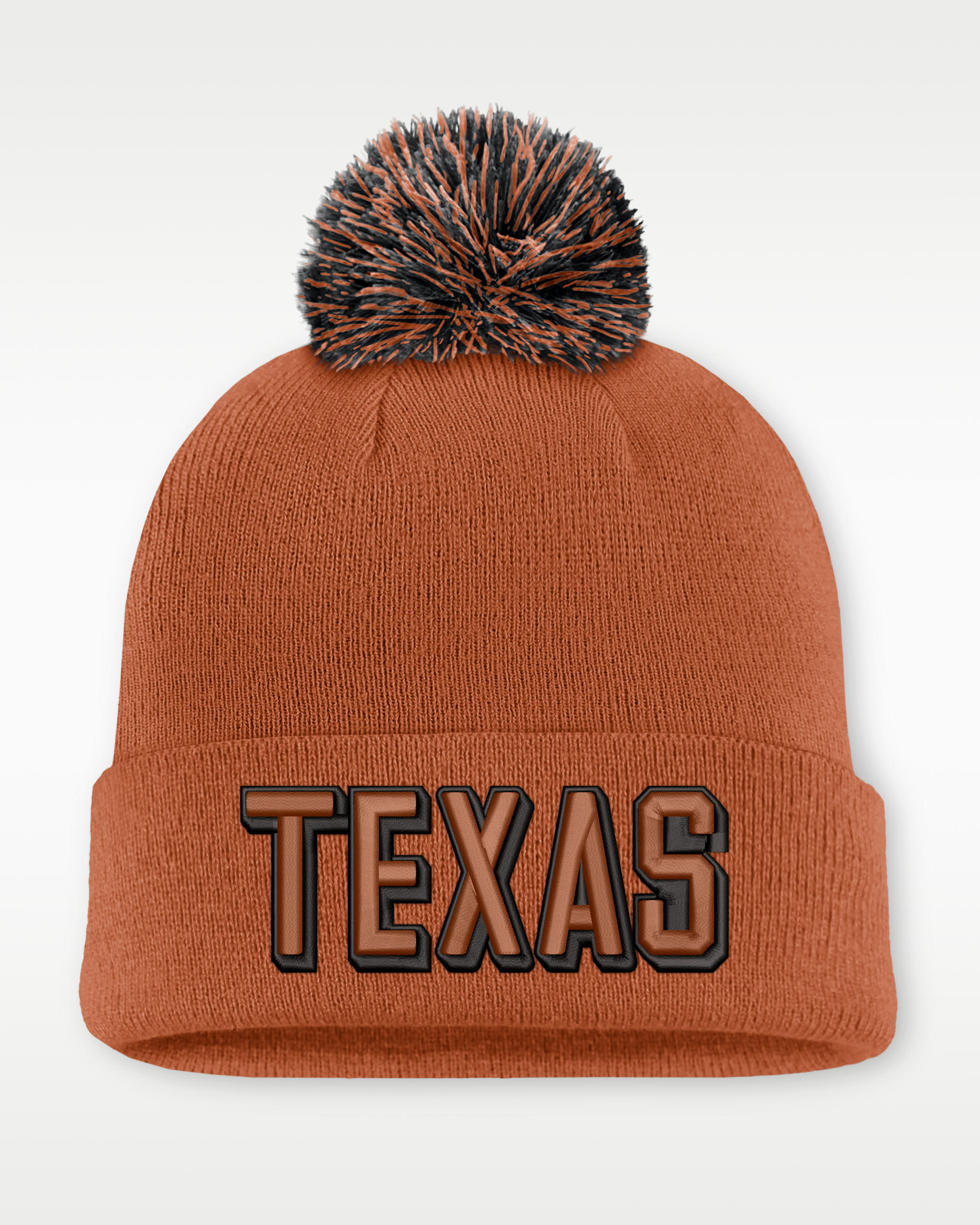 Texas Peak Men's Nike College Cuffed Beanie - Burnt Orange