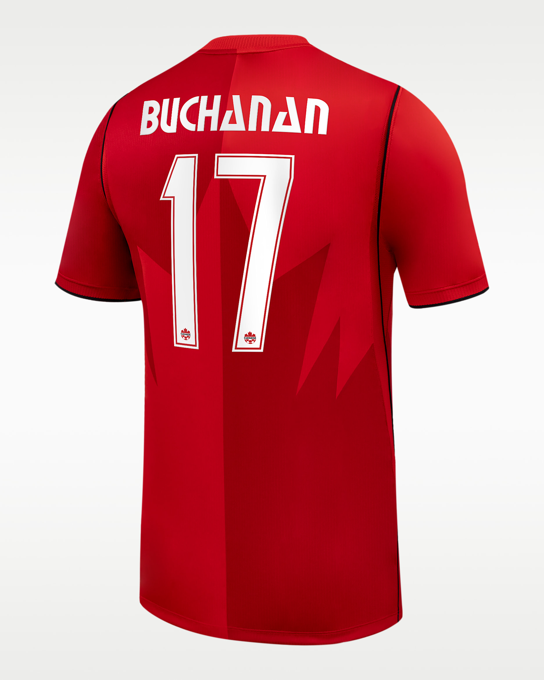 Tajon Buchanan Canada Soccer 2026 Stadium Home Men's Nike Dri-FIT Soccer Jersey - Red
