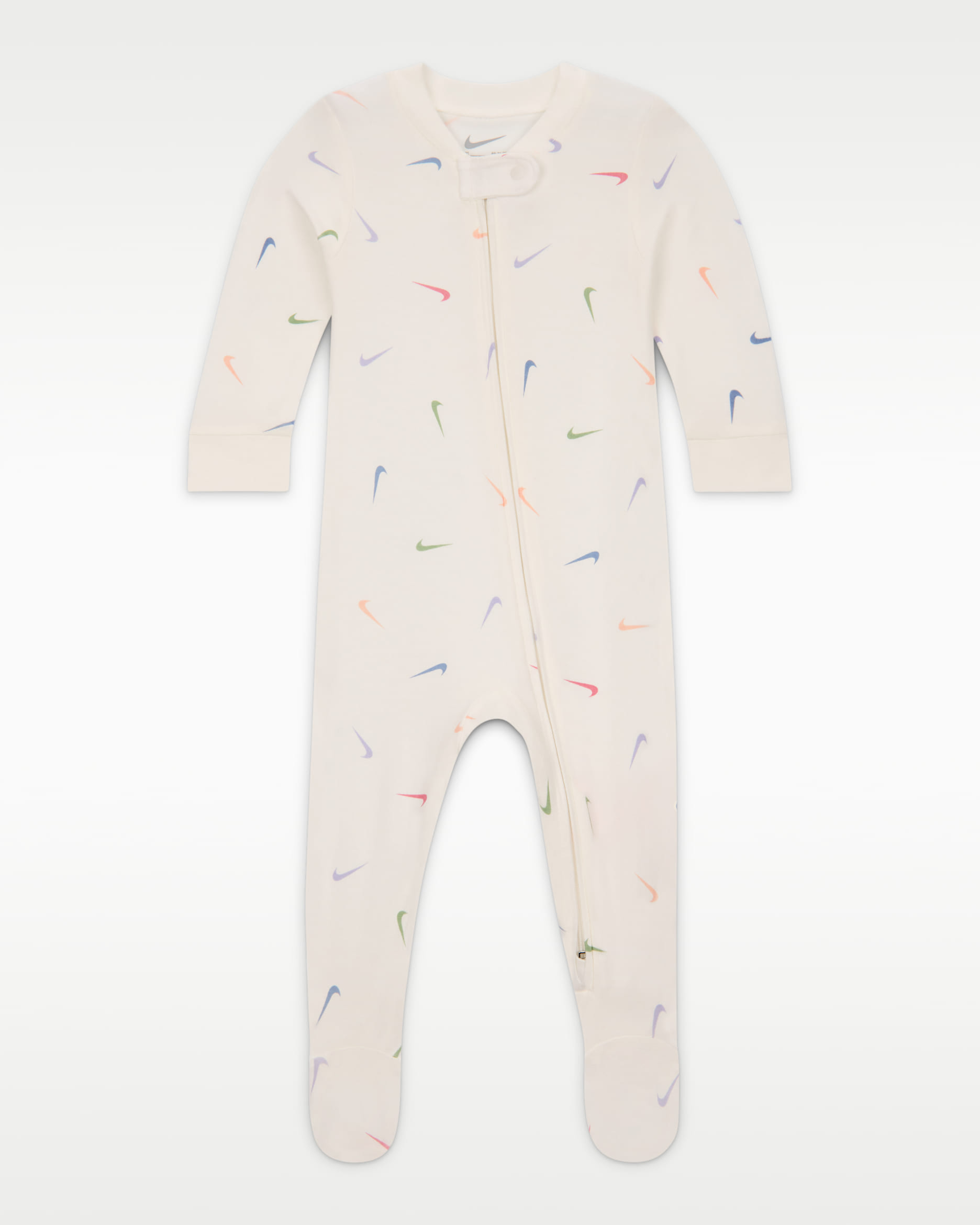 Nike Baby (0-9M) Printed Viscose Footed Coverall - Sail