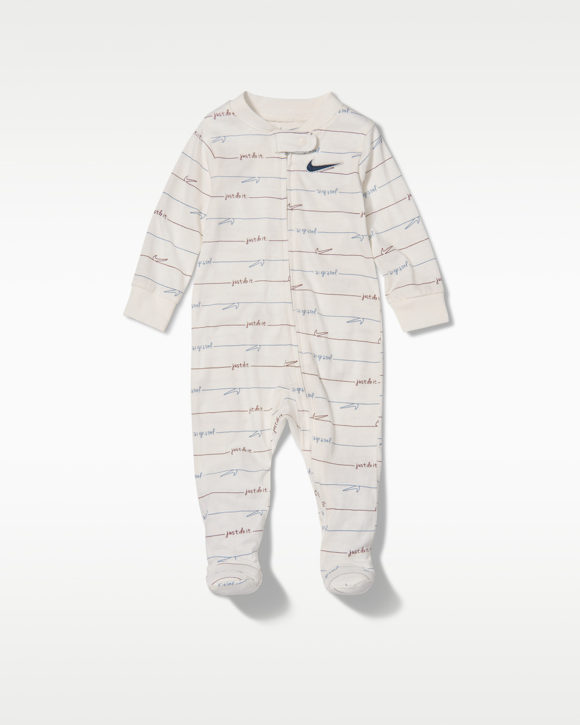 Nike Ready, Set, Grow! Baby (0-9M) Footed Coverall - Pale Ivory