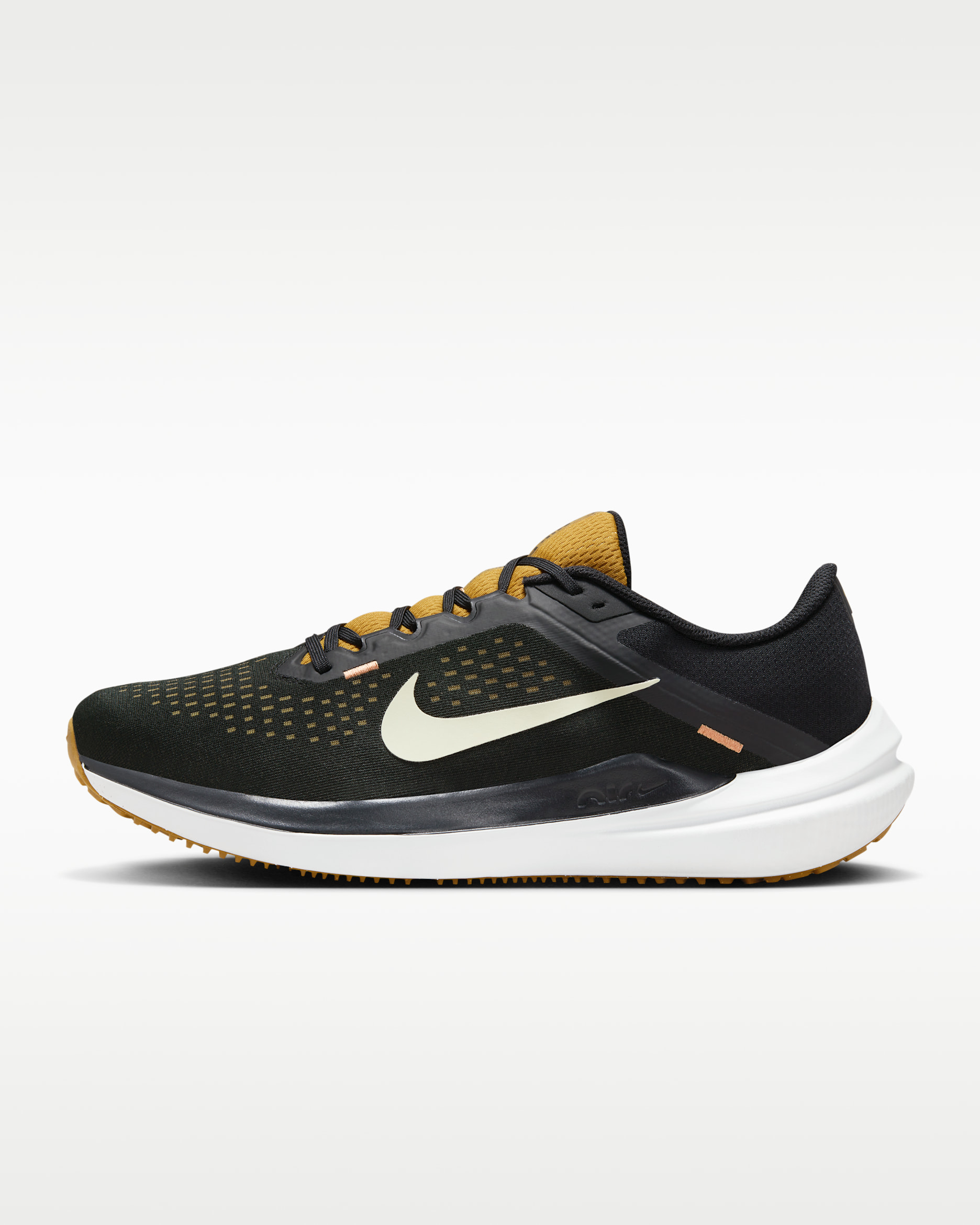 Tenis de correr en pavimento para hombre Nike Winflo 10 - Negro/Broncino/Marrón ámbar/Aura oliva