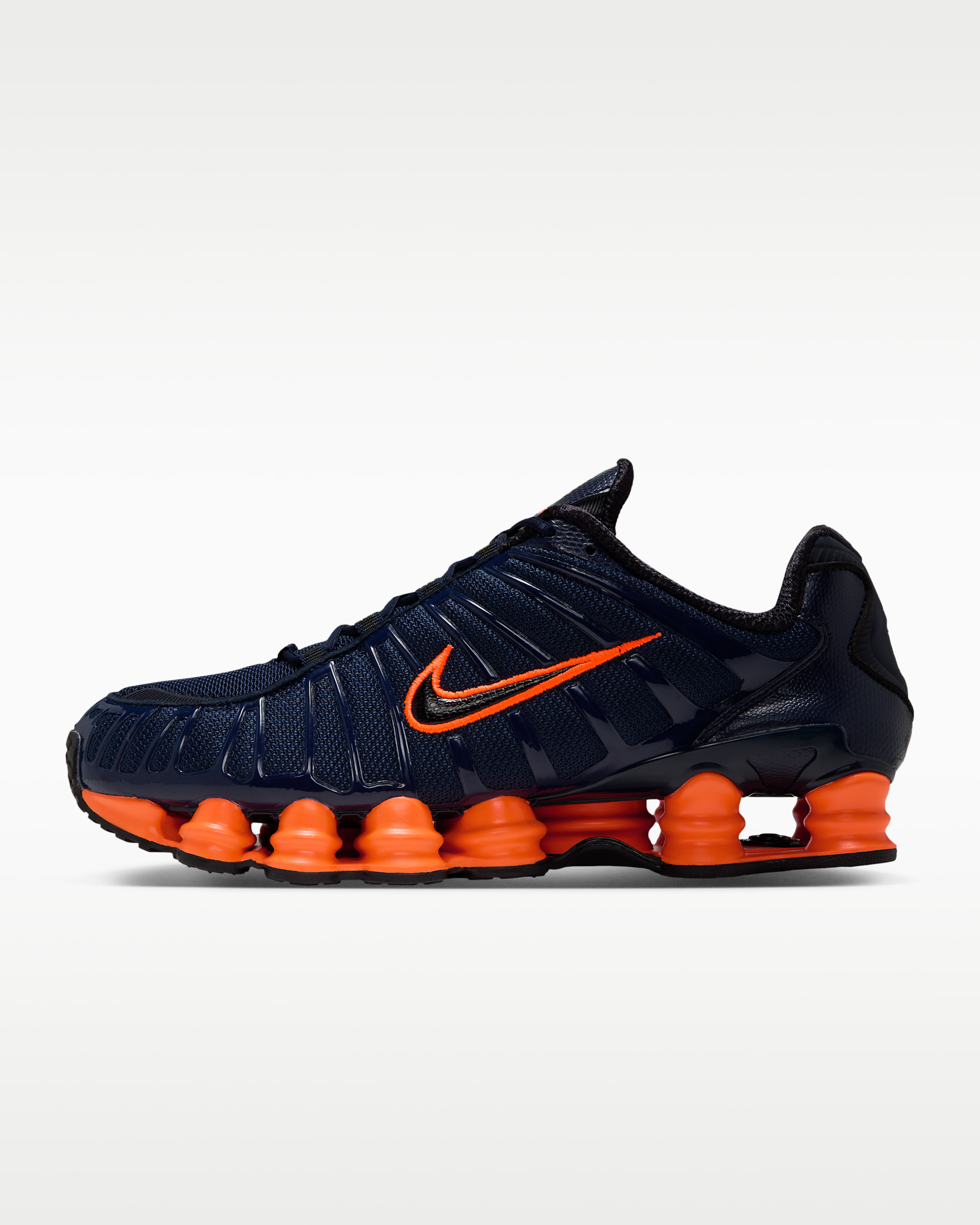 Tenis para hombre Nike Shox TL - Obsidiana/Naranja total/Negro